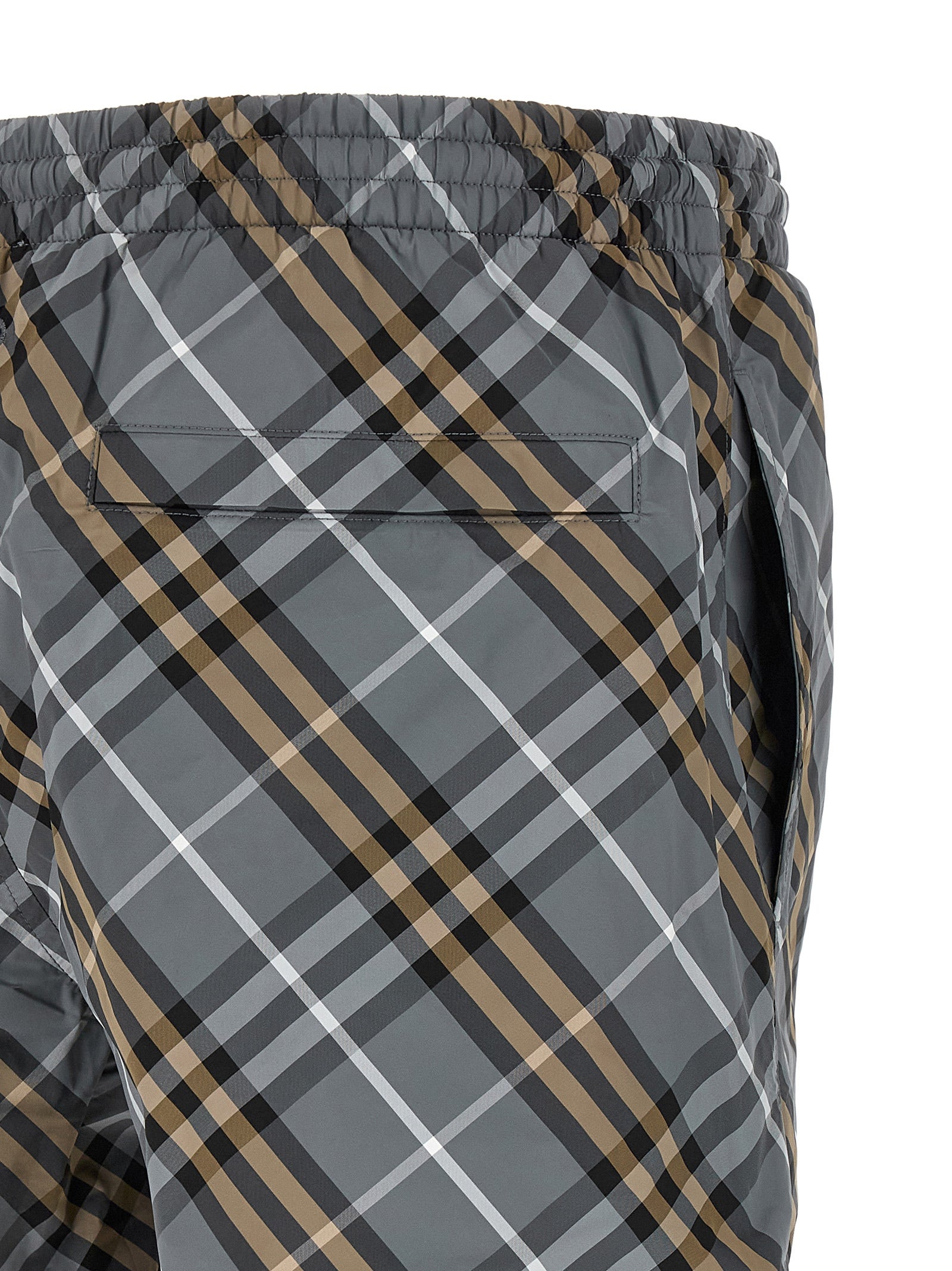 Burberry Blue Polyamide Bermuda Shorts Burberry