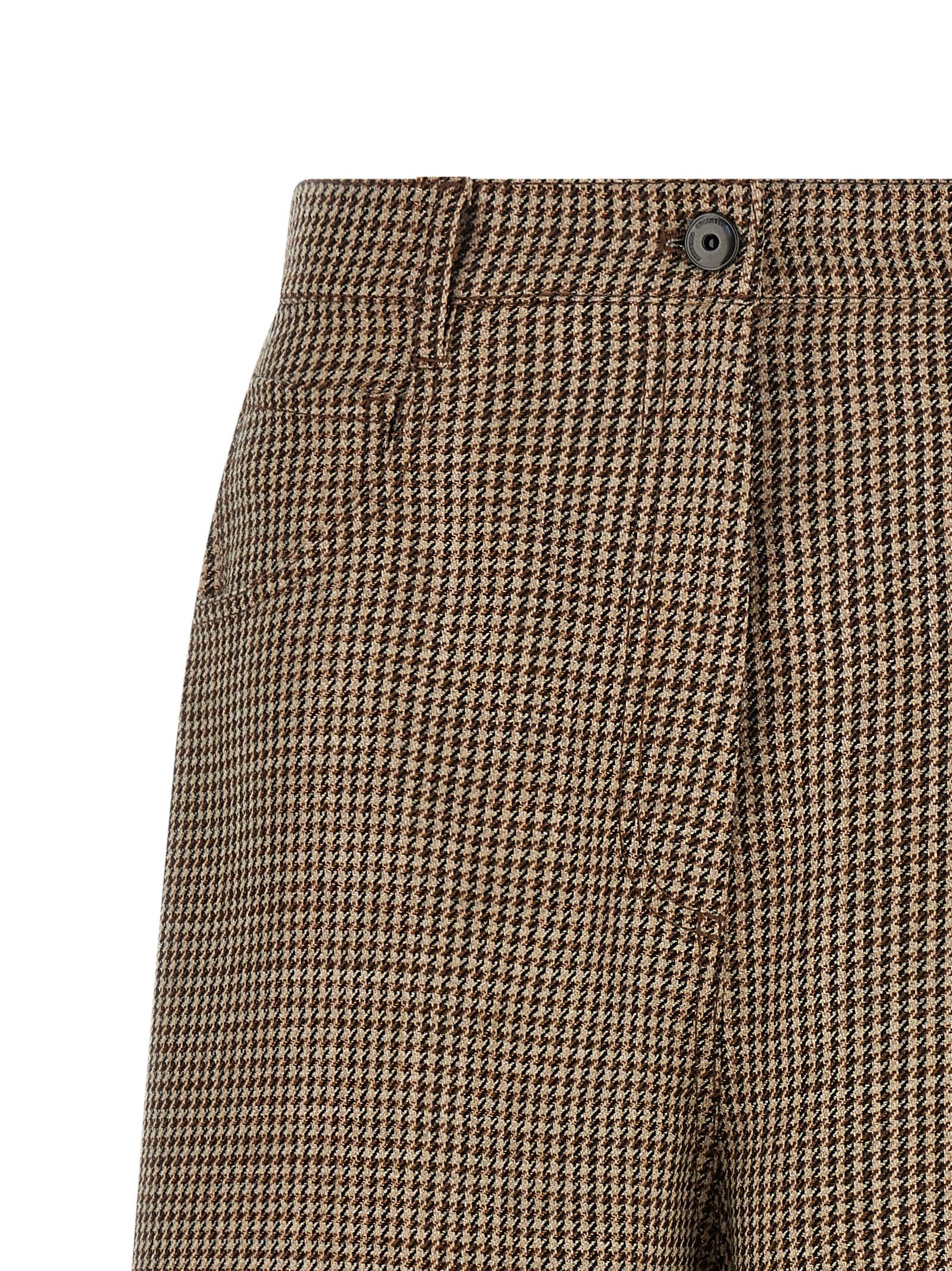 Brunello Cucinelli Brown Virgin Wool Bermuda Shorts Brunello Cucinelli