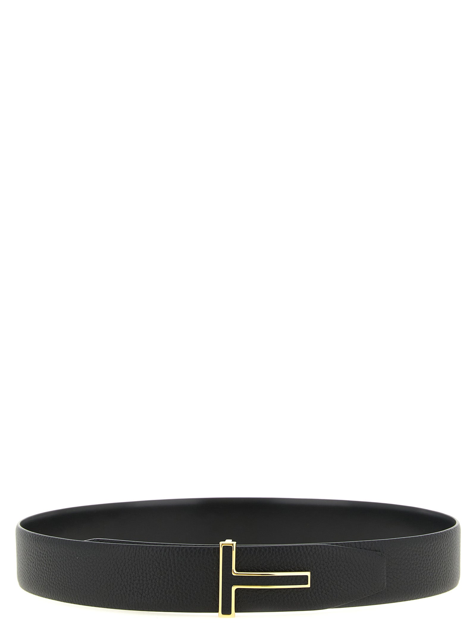 Tom Ford Black Calfskin Regular Belt Tom Ford