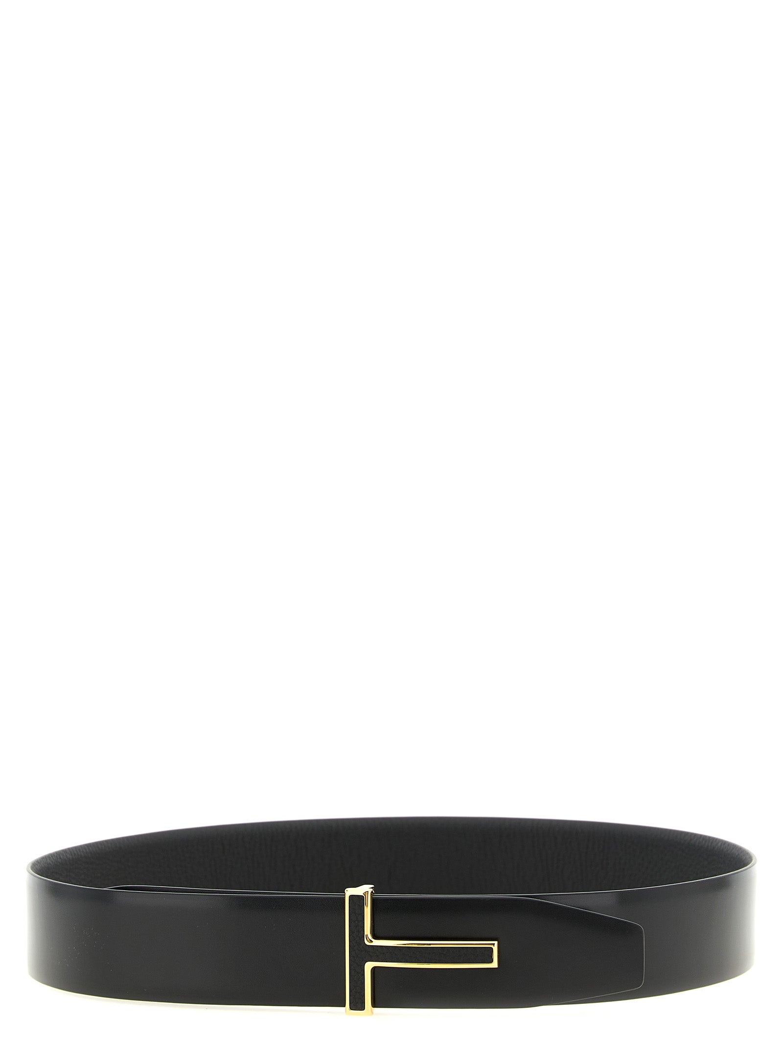 Tom Ford Black Calfskin Regular Belt Tom Ford