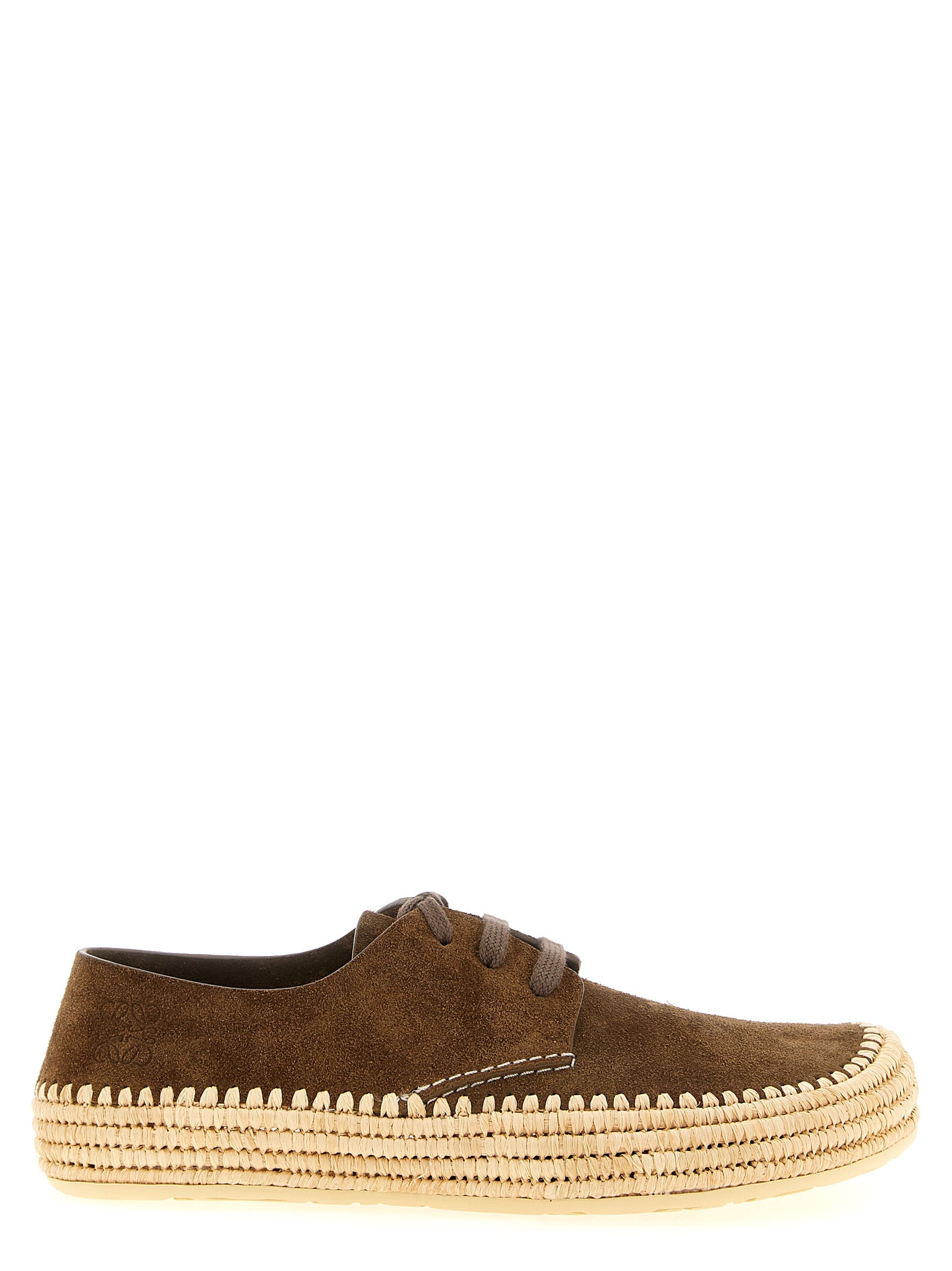 Loewe Brown Calfskin Espadrilles Loewe