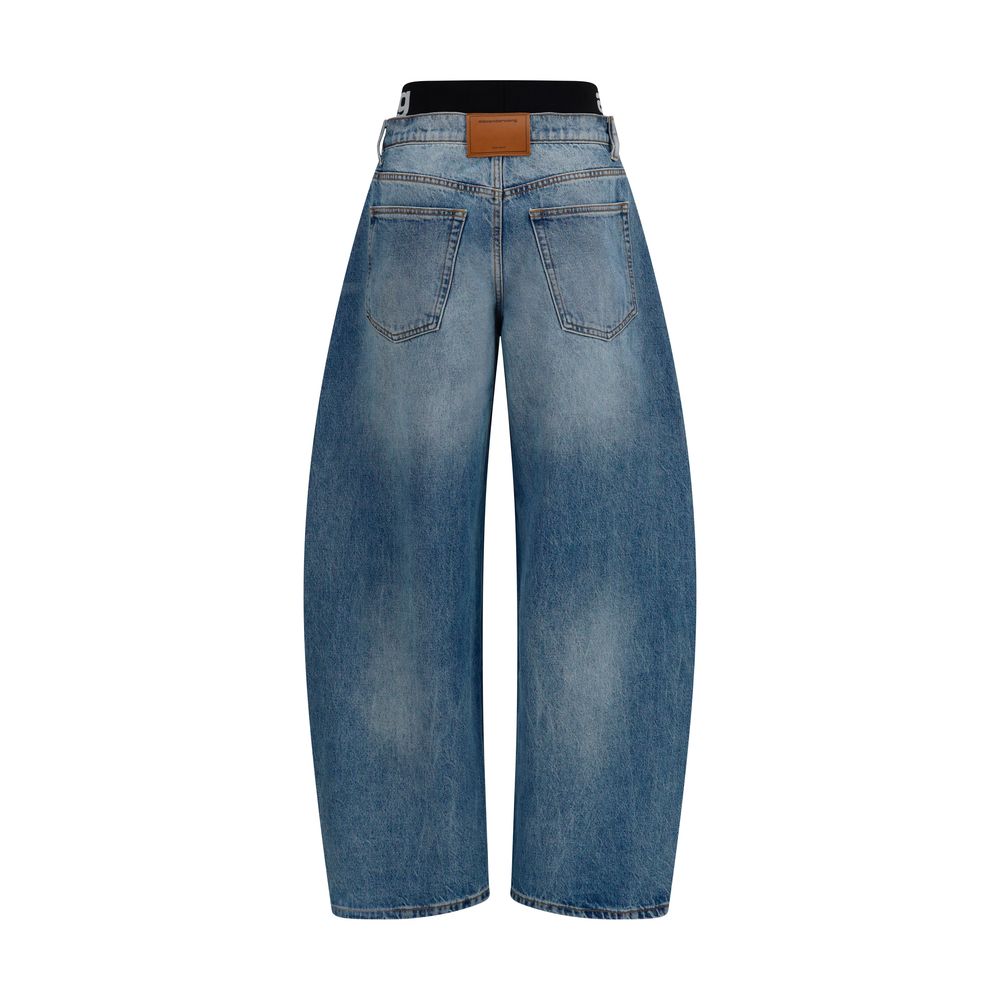 Alexander Wang Blue Cotton Relaxed Fit Jeans Alexander Wang