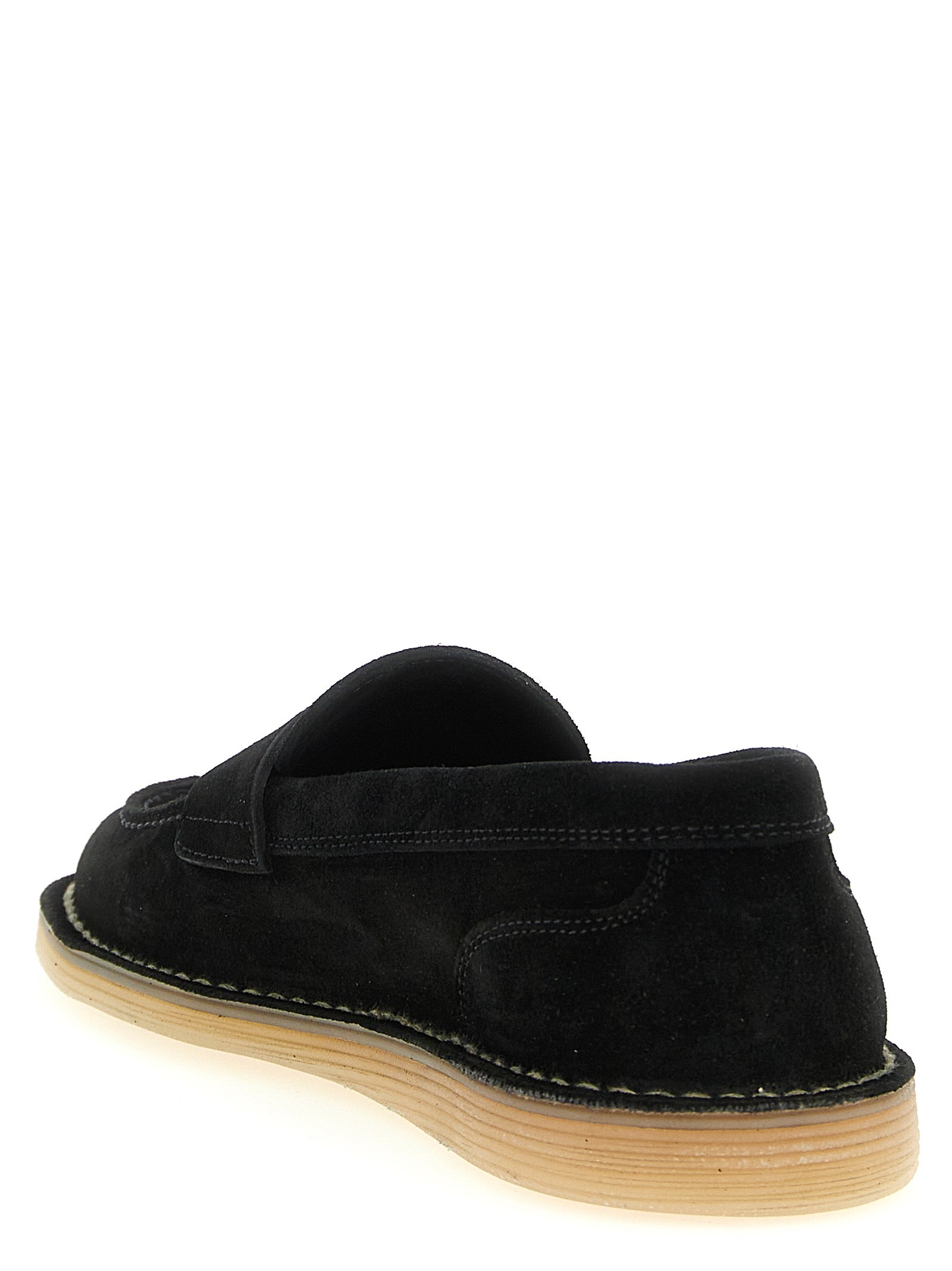 Dolce & Gabbana Black Calfskin Slip-On Loafers Dolce & Gabbana