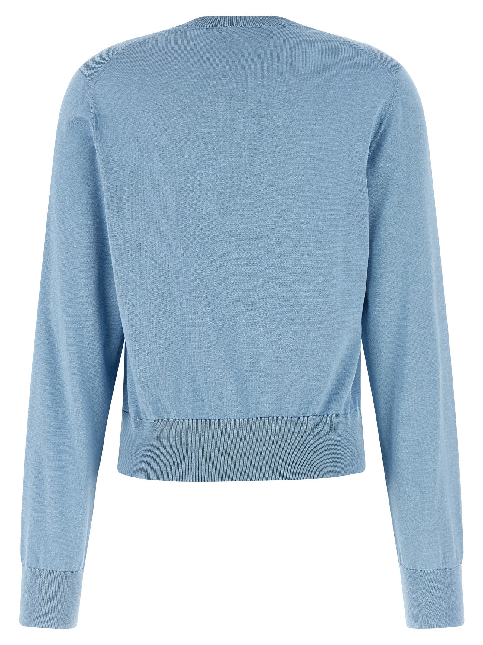 Dolce & Gabbana Blue Silk Cardigan Dolce & Gabbana
