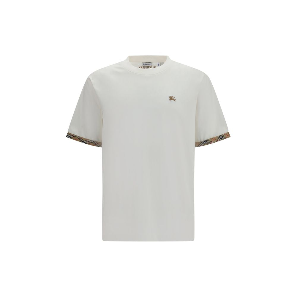 Burberry White Cotton T-Shirt Burberry