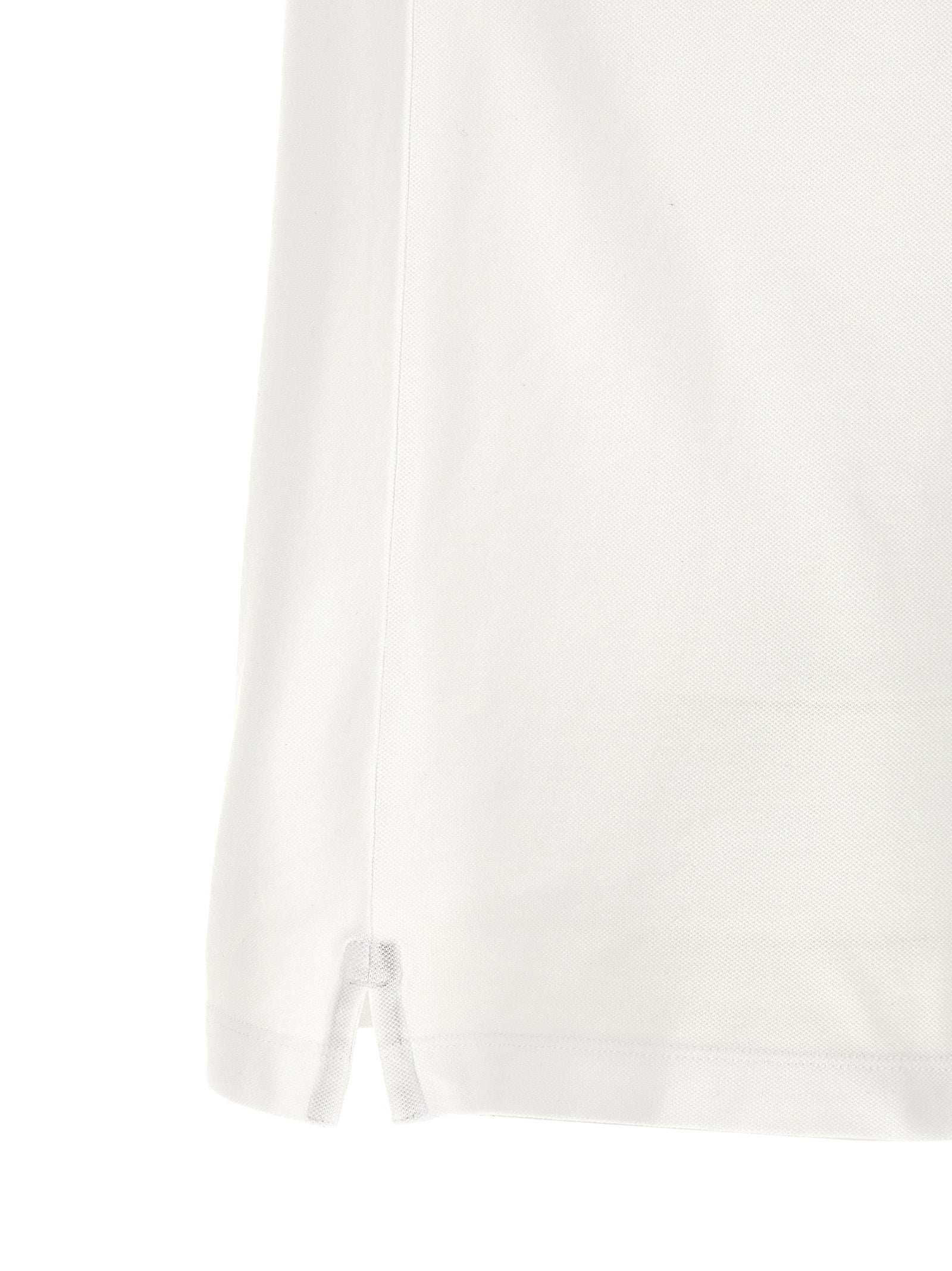 Stone Island White Cotton Polo Shirt Stone Island