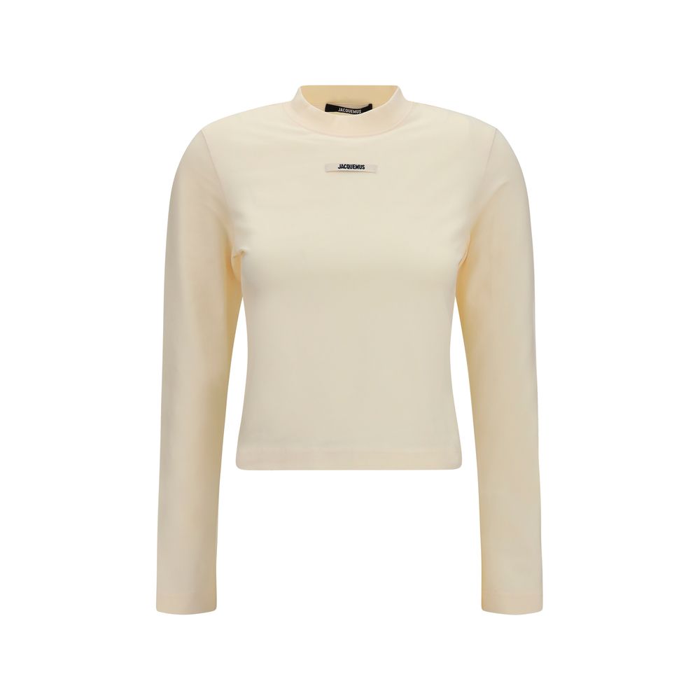 Jacquemus Beige Cotton Long Sleeve T-Shirt Jacquemus