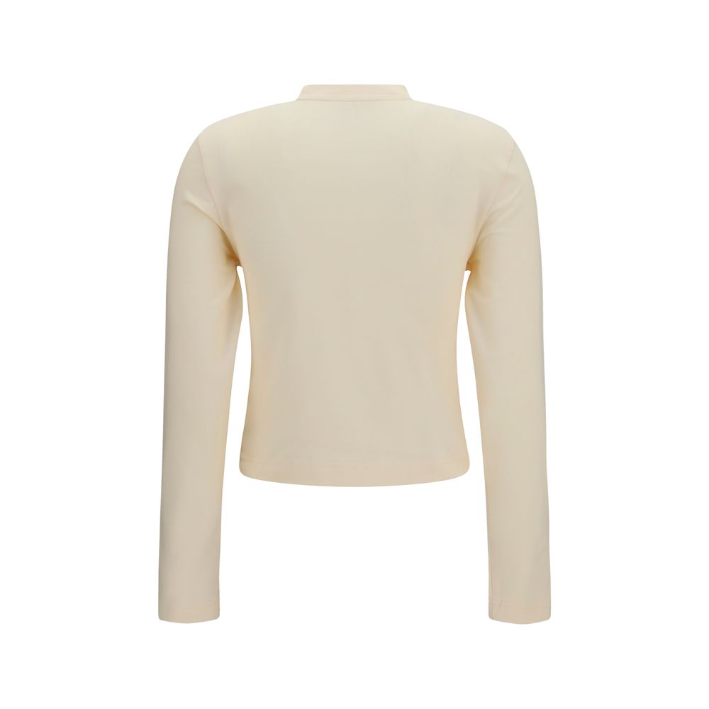Jacquemus Beige Cotton Long Sleeve T-Shirt Jacquemus