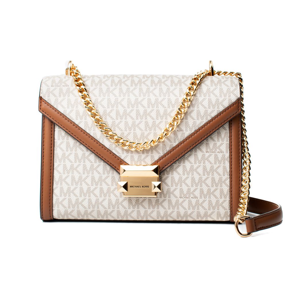 Michael Kors Beige Canvas Shoulder Bag Michael Kors