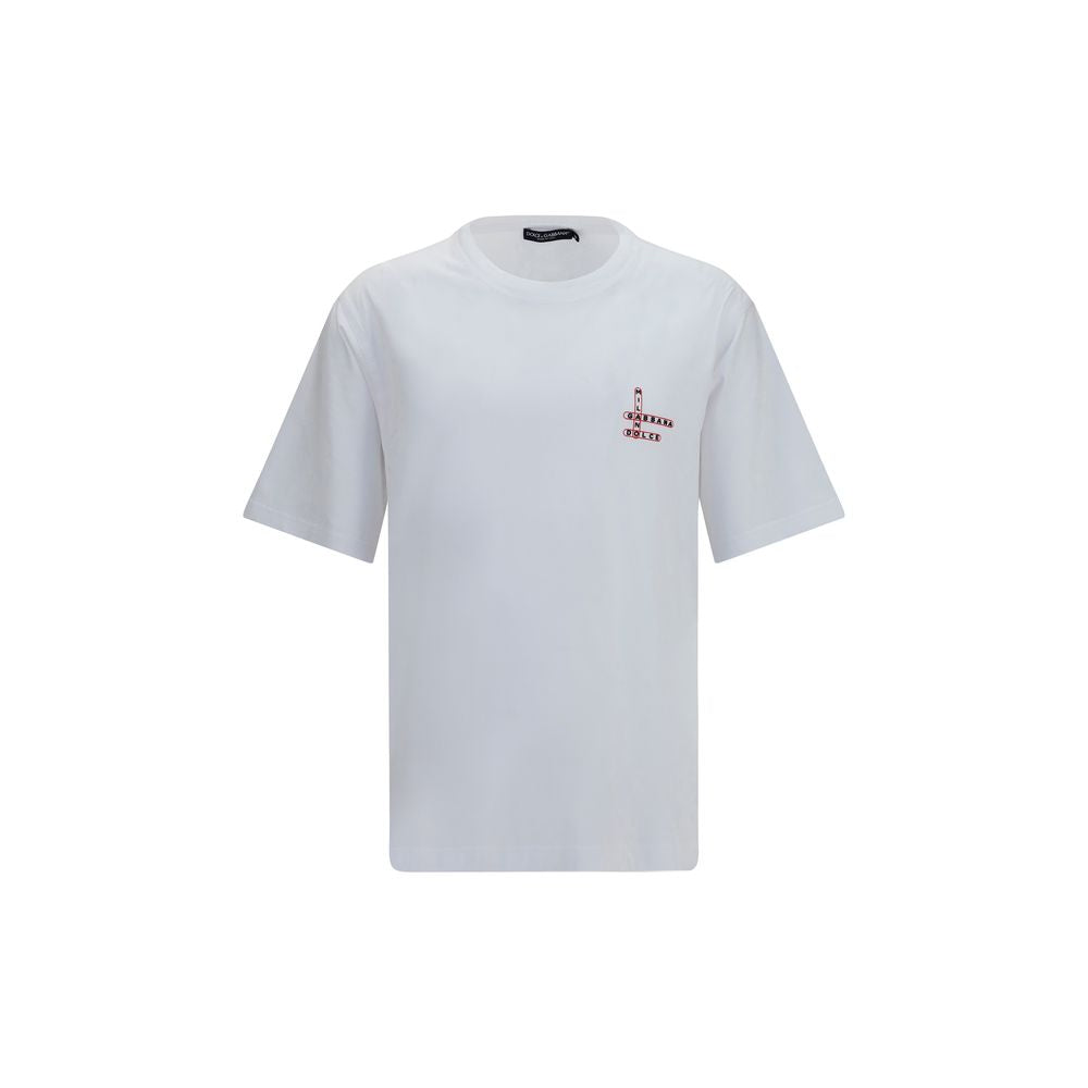 Dolce & Gabbana White Cotton T-Shirt Dolce & Gabbana