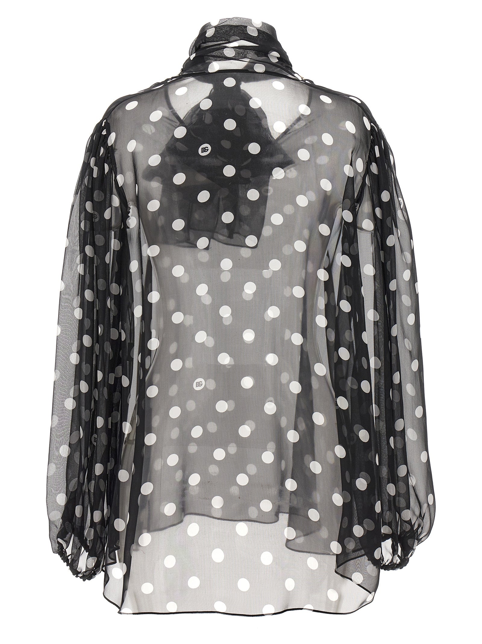 Dolce & Gabbana Bicolor Silk Blouse Dolce & Gabbana