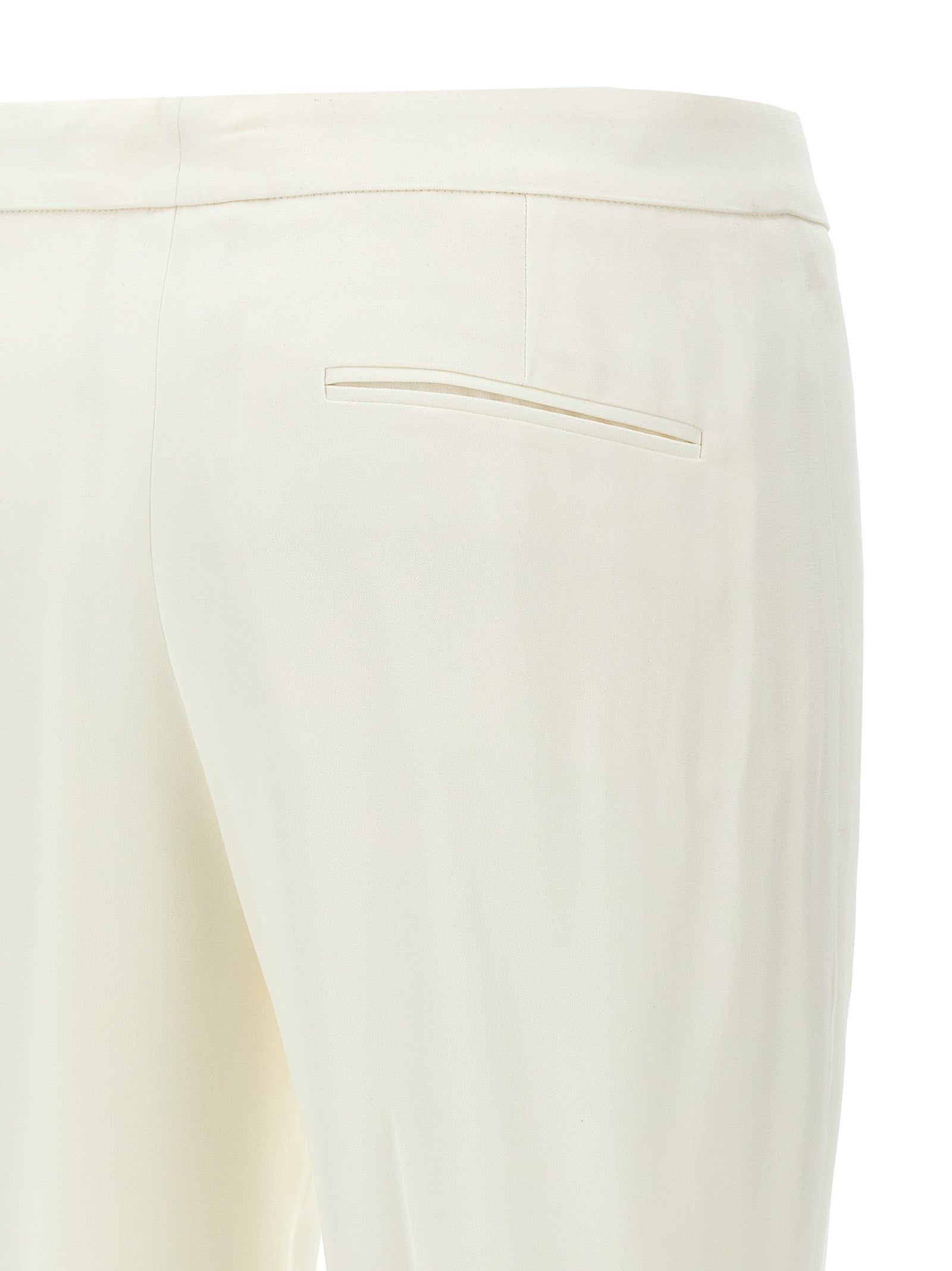 Alexander McQueen White Viscose Casual Pants Alexander McQueen