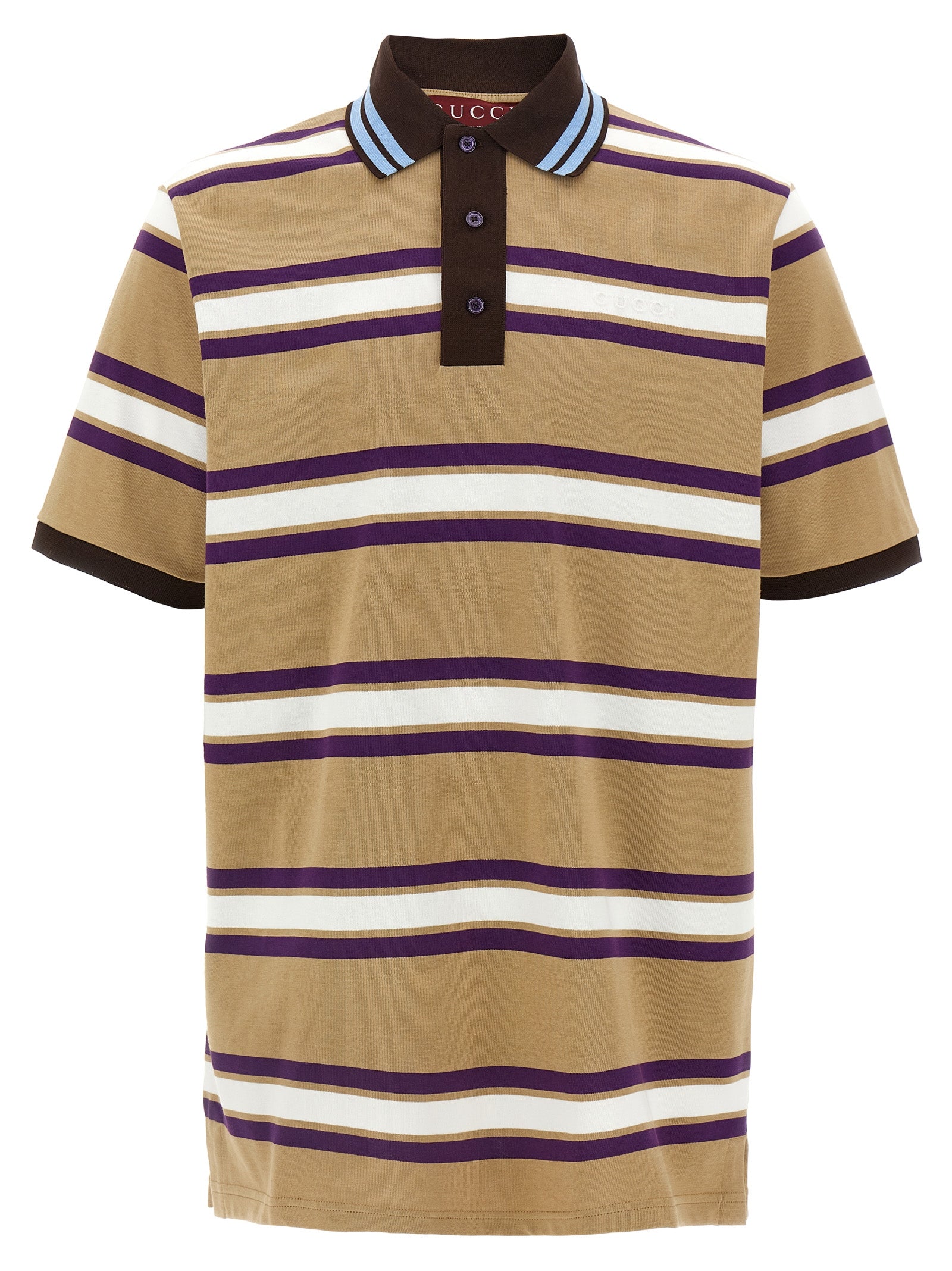 Gucci Multicolor Cotton Polo Shirt Gucci