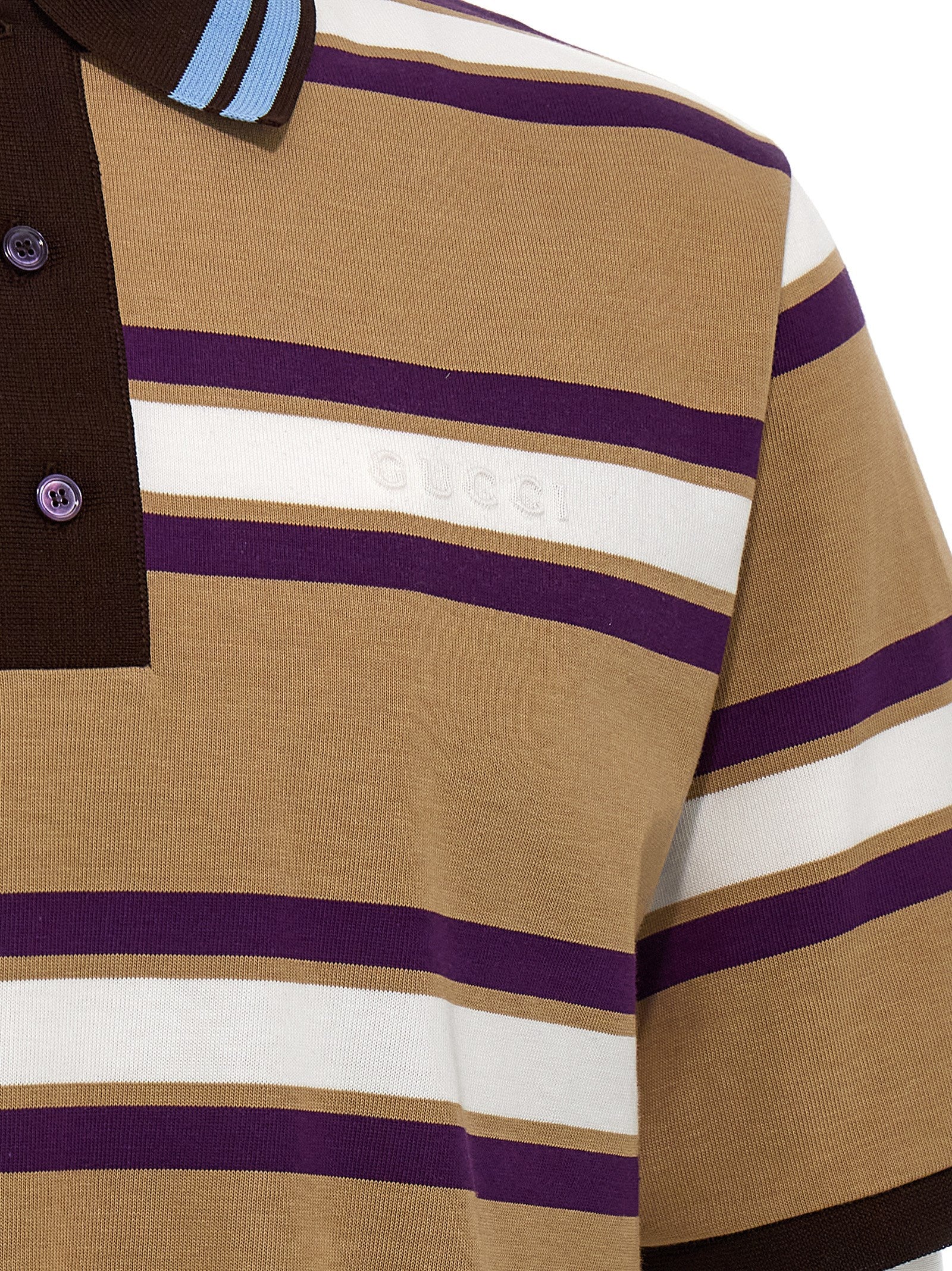 Gucci Multicolor Cotton Polo Shirt Gucci