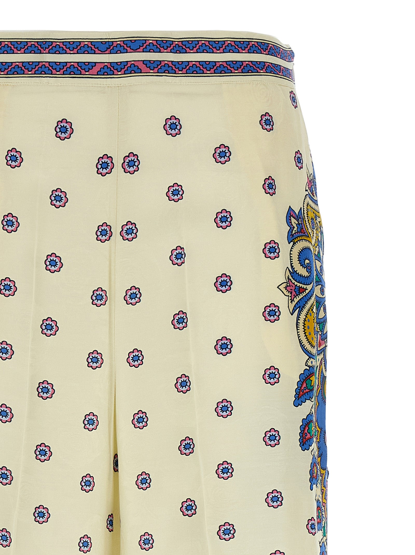 Etro White Viscose Casual Pants Etro
