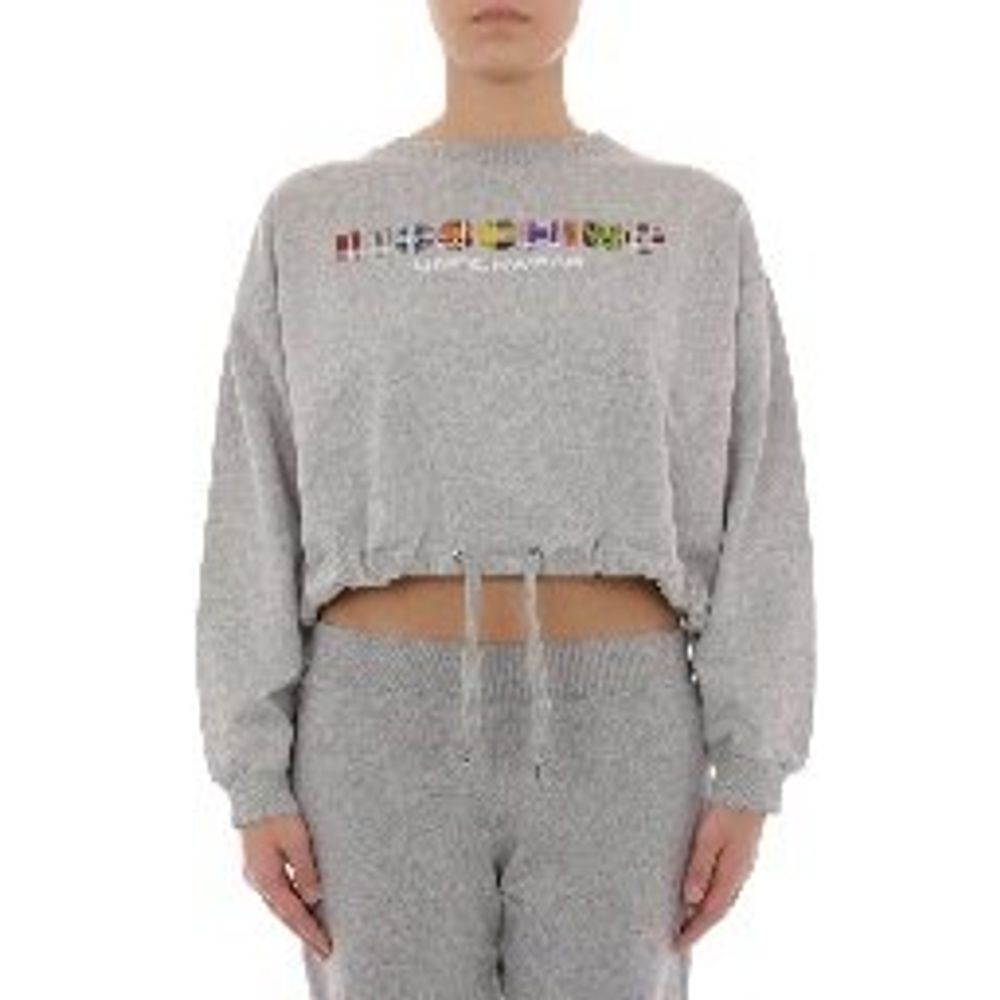Moschino Gray Cotton Sweatshirt Moschino