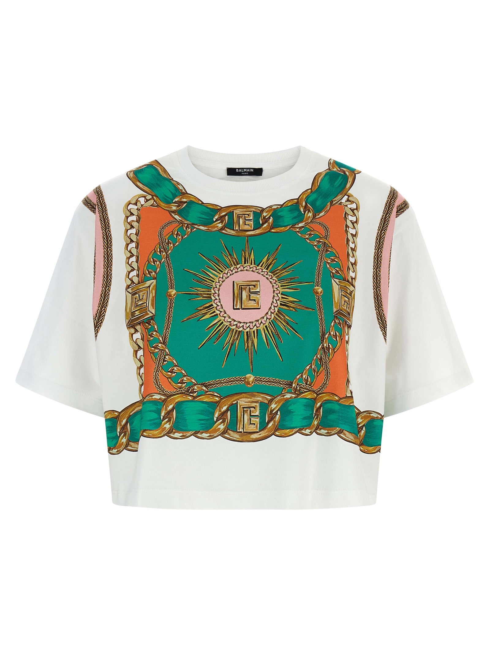 Balmain Multicolor Cotton T-Shirt Balmain