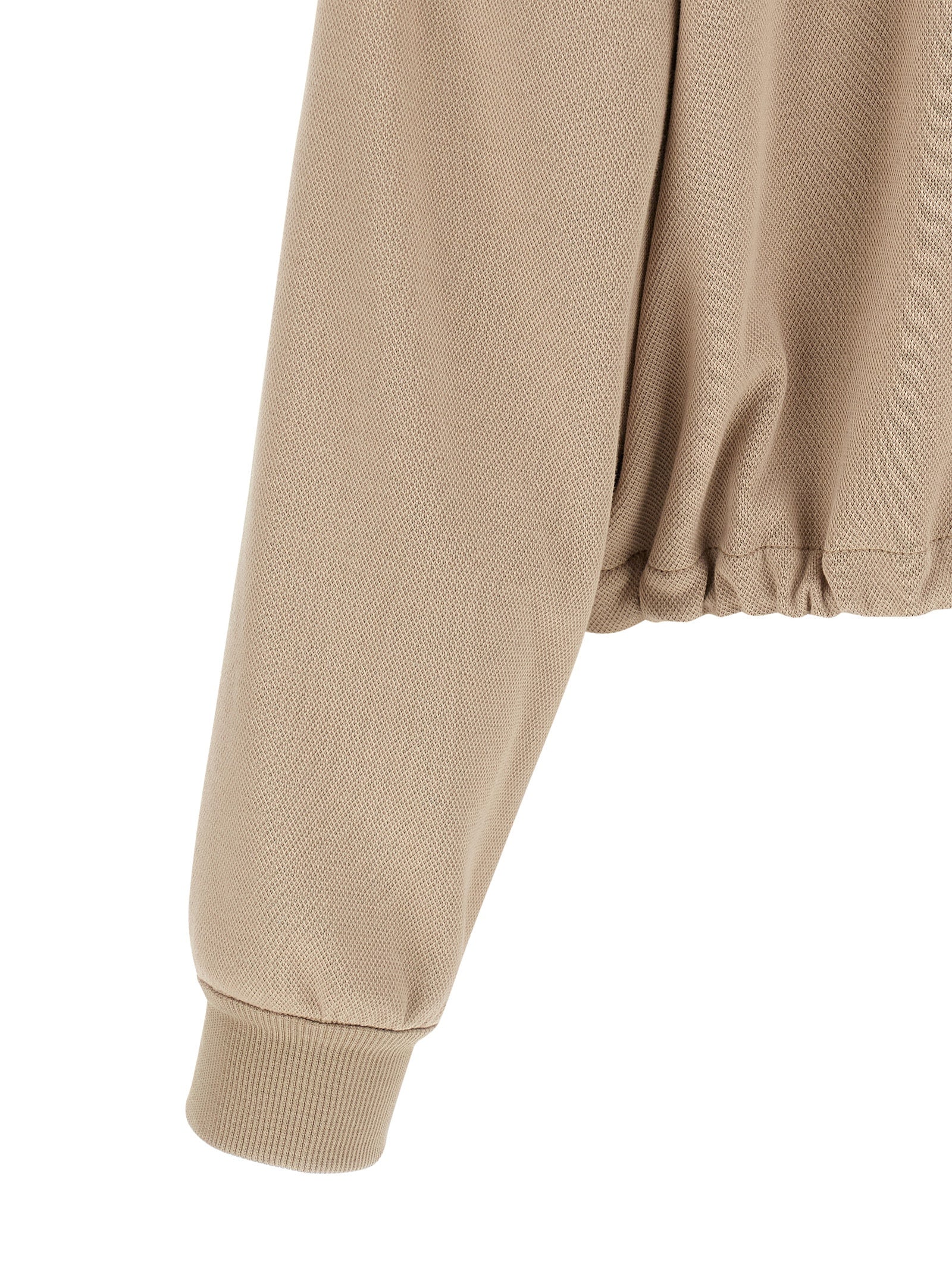 Brunello Cucinelli Beige Cotton Hoodie Brunello Cucinelli