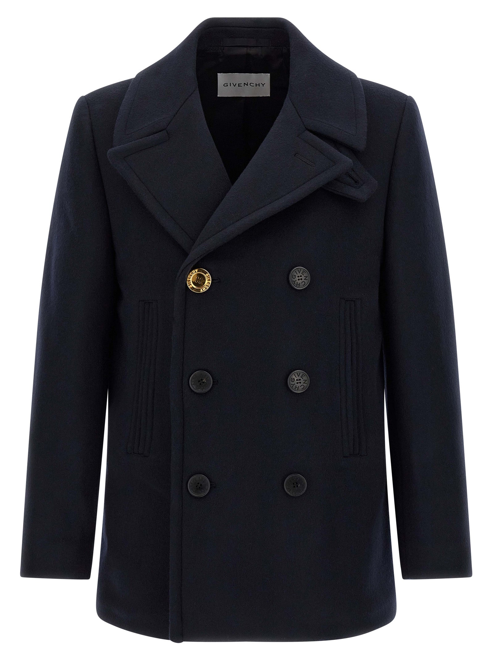 Givenchy Blue Wool Coat Givenchy