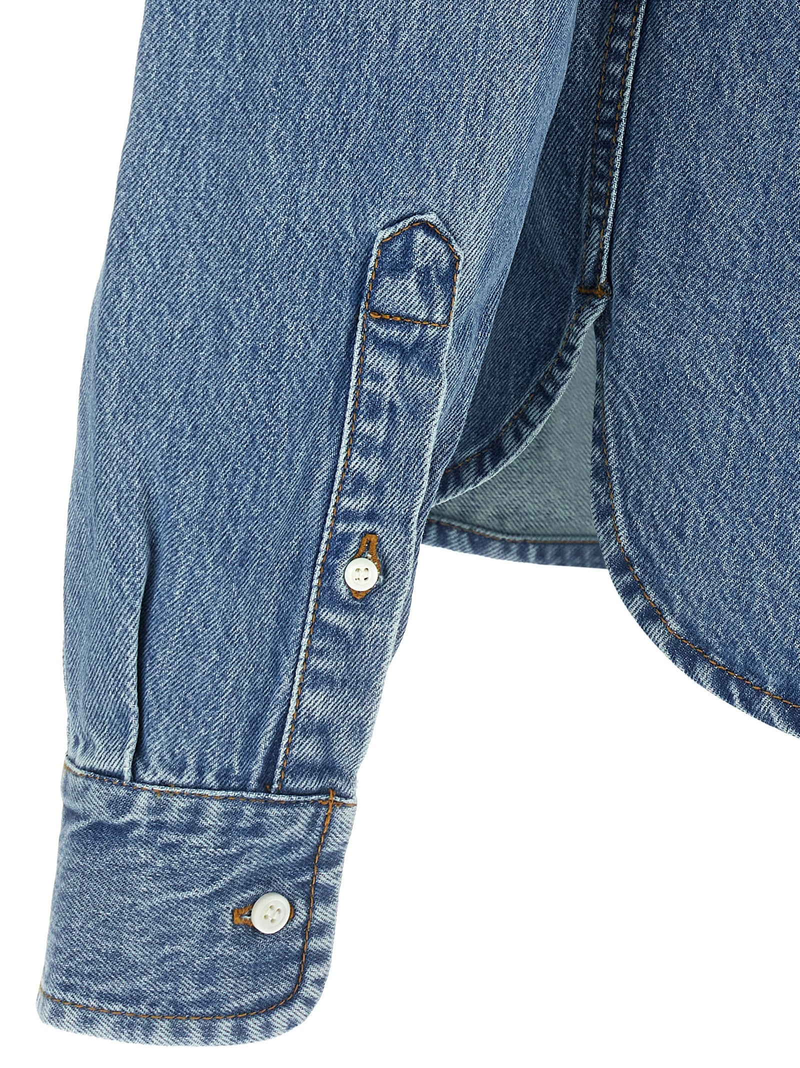 Jacquemus Blue Cotton Blouse Jacquemus