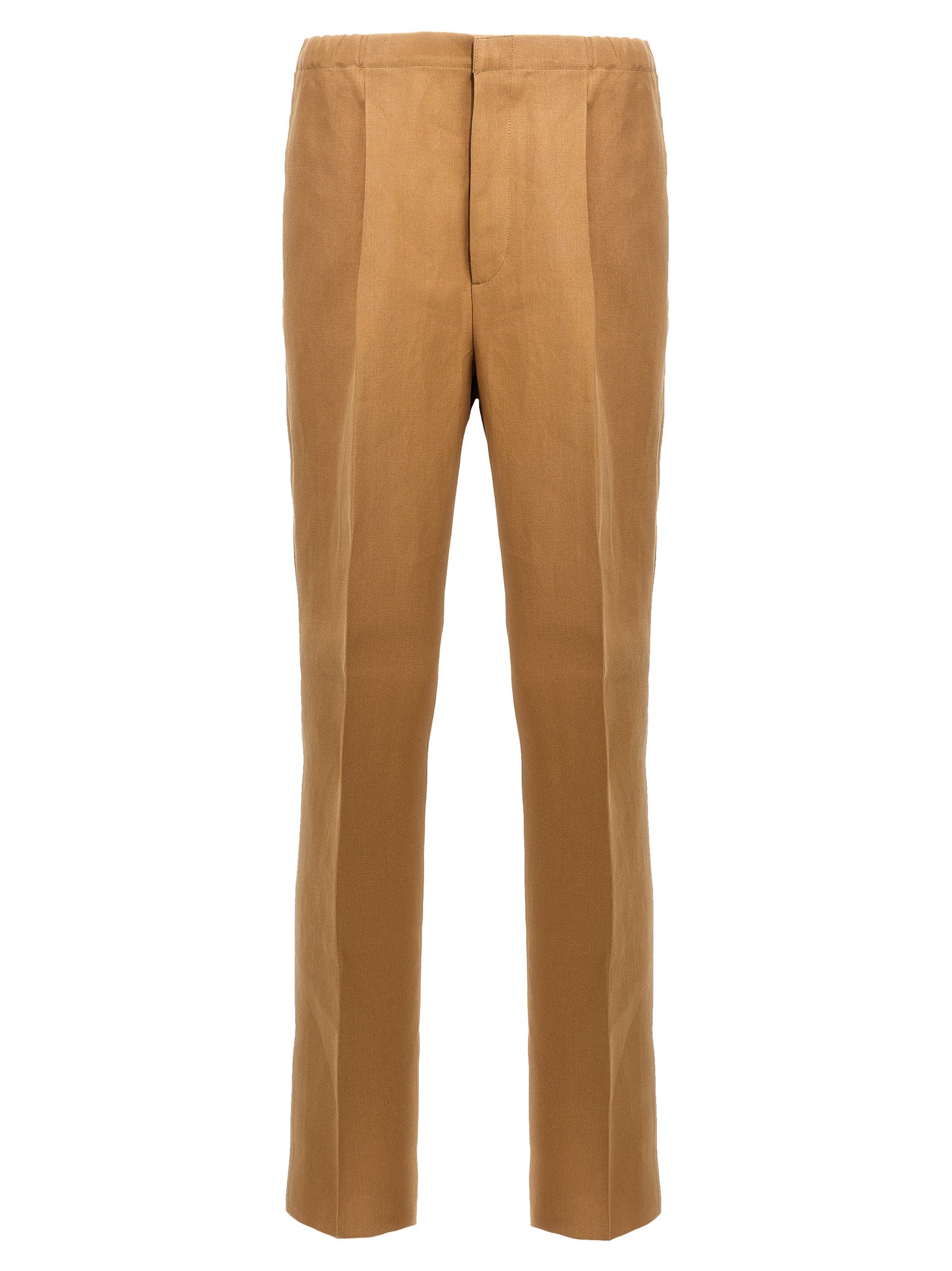 Fendi Beige Paper Casual Pants Fendi