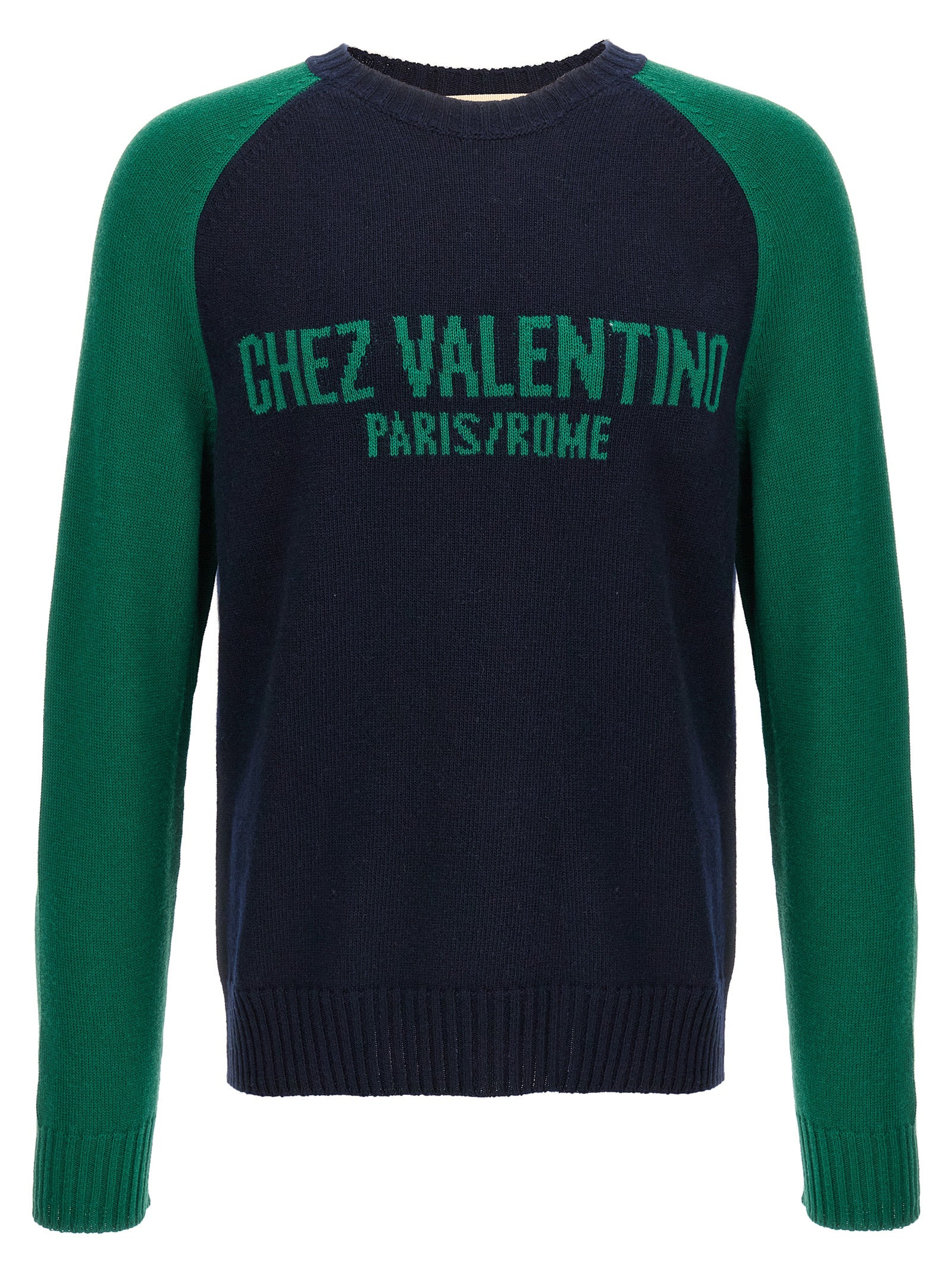 Valentino Garavani Blue Virgin Wool Cardigan Valentino Garavani