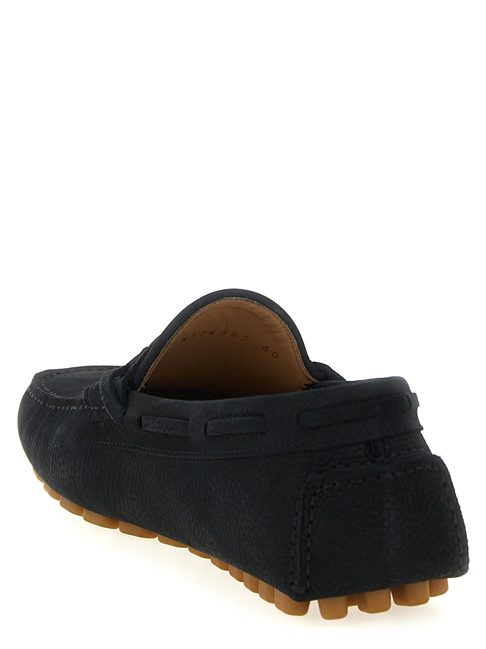Valentino Garavani Black Calfskin Slip-On Loafers Valentino Garavani