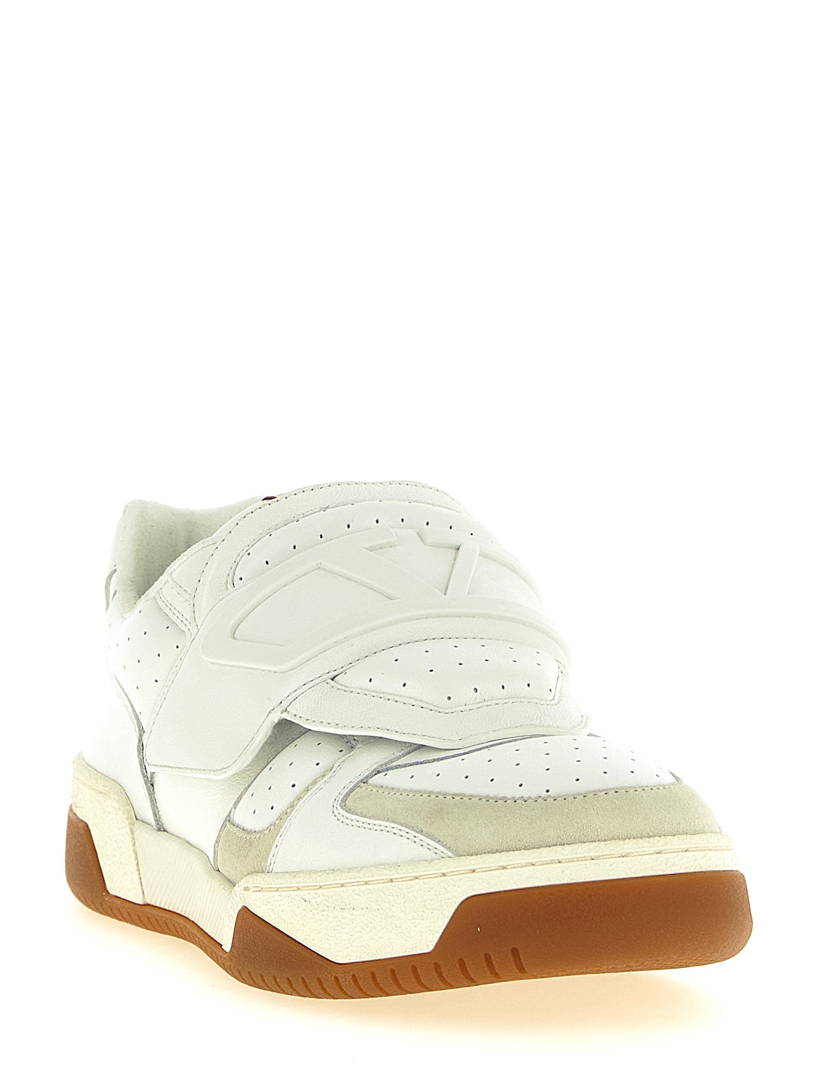 Valentino Garavani White Leather Athletic Sneakers Valentino Garavani