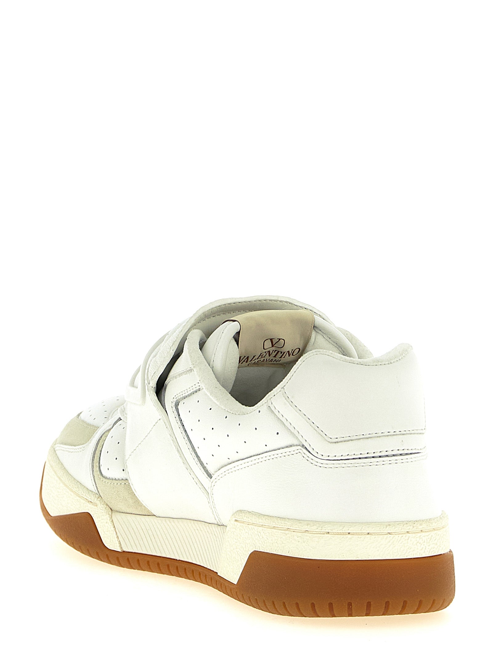Valentino Garavani White Leather Athletic Sneakers Valentino Garavani