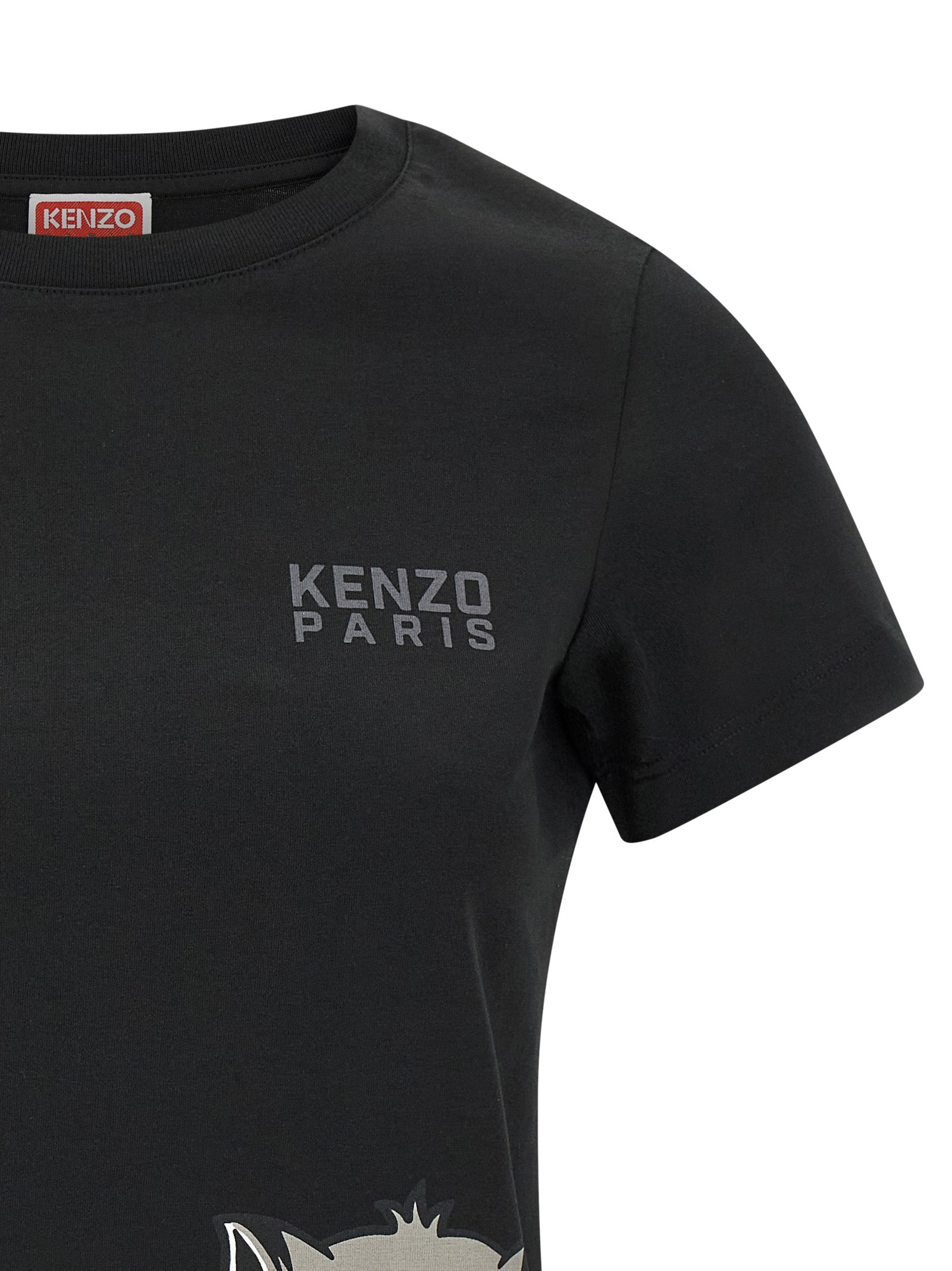 Kenzo Black Cotton T-Shirt Kenzo