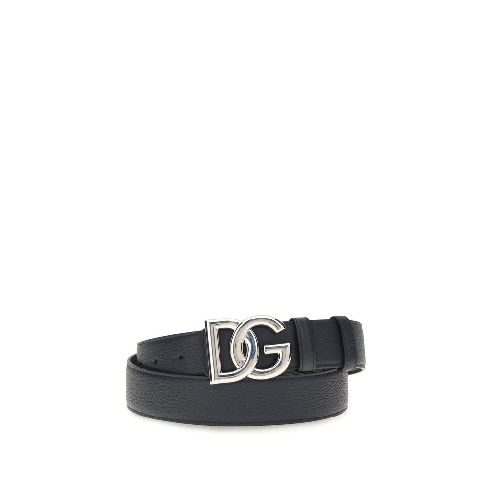 Dolce & Gabbana Black Calf Leather Bos Taurus Regular Belt Dolce & Gabbana