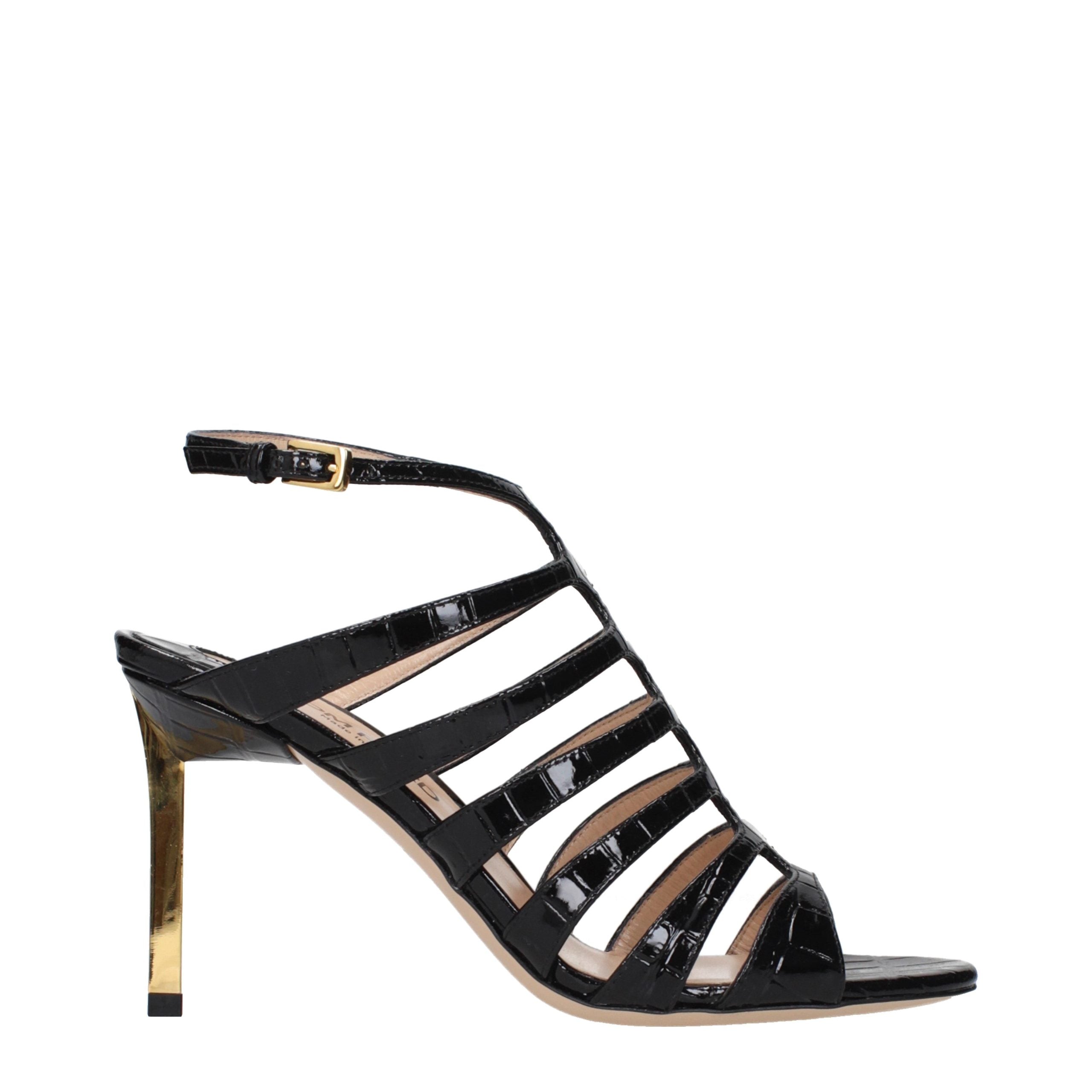 Tom Ford Black Leather Stiletto Heel Sandals Tom Ford