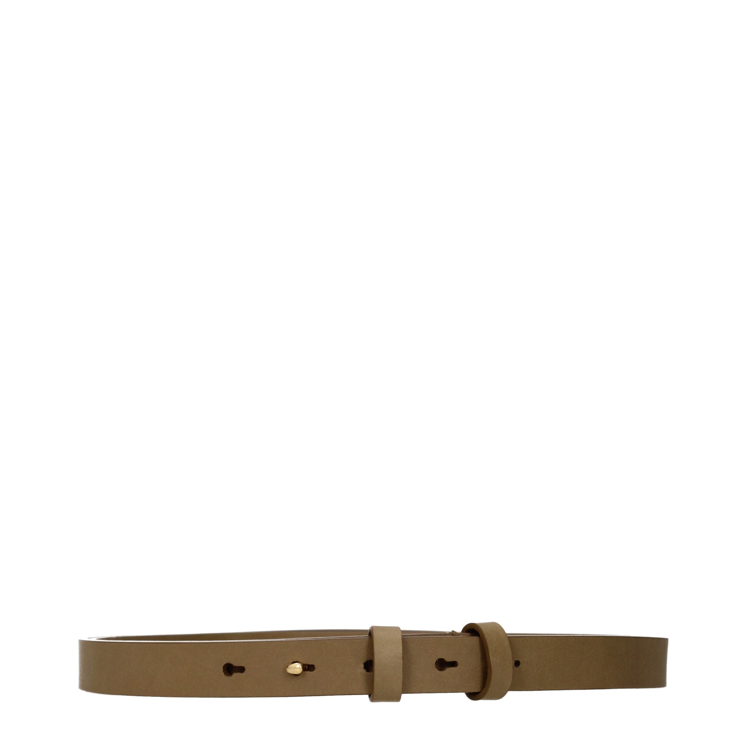 Burberry Brown Leather Regular Belt Burberry