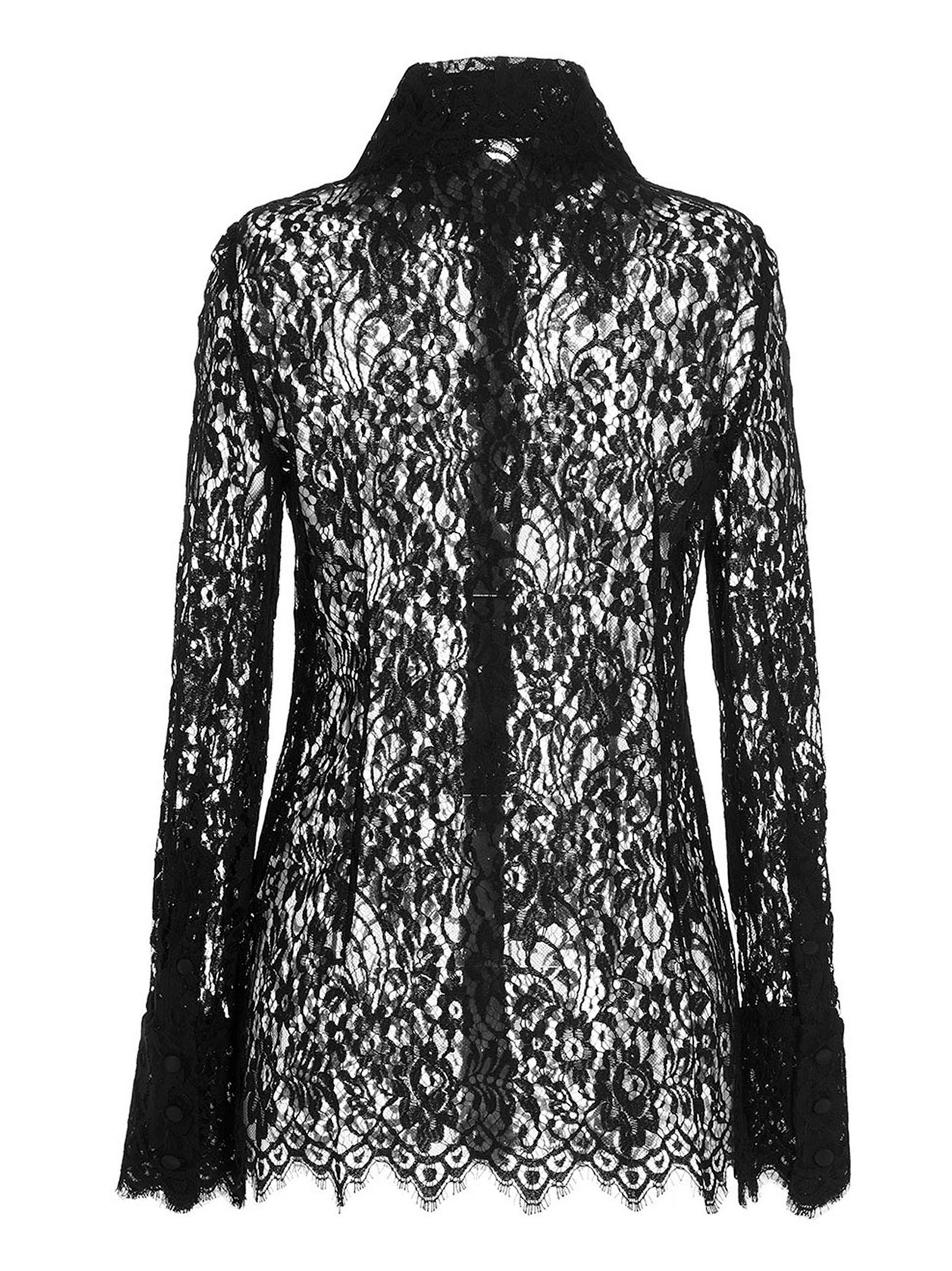Dolce & Gabbana Black Polyamide Blouse Dolce & Gabbana
