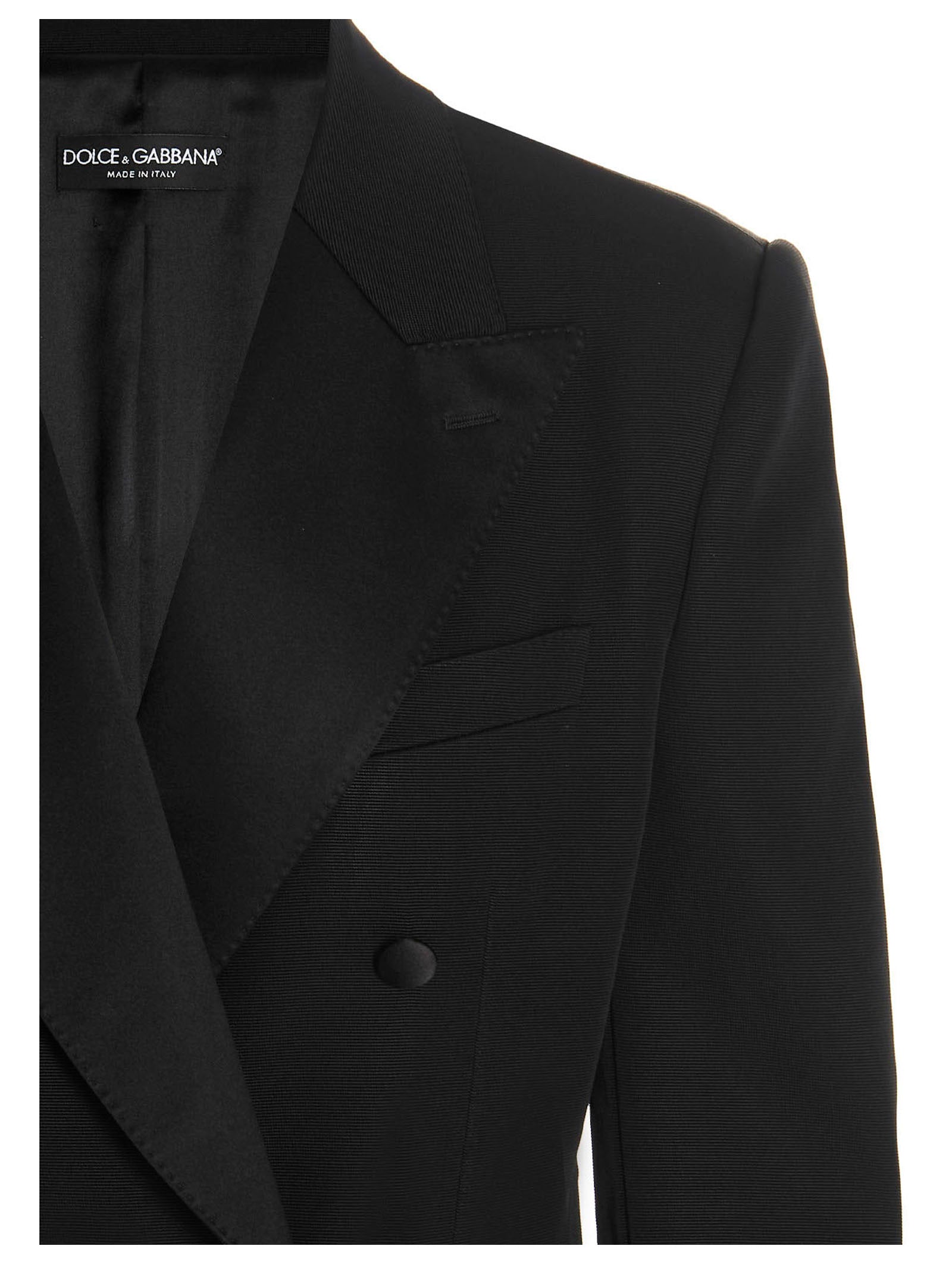 Dolce & Gabbana Black Acetate Blazer Dolce & Gabbana