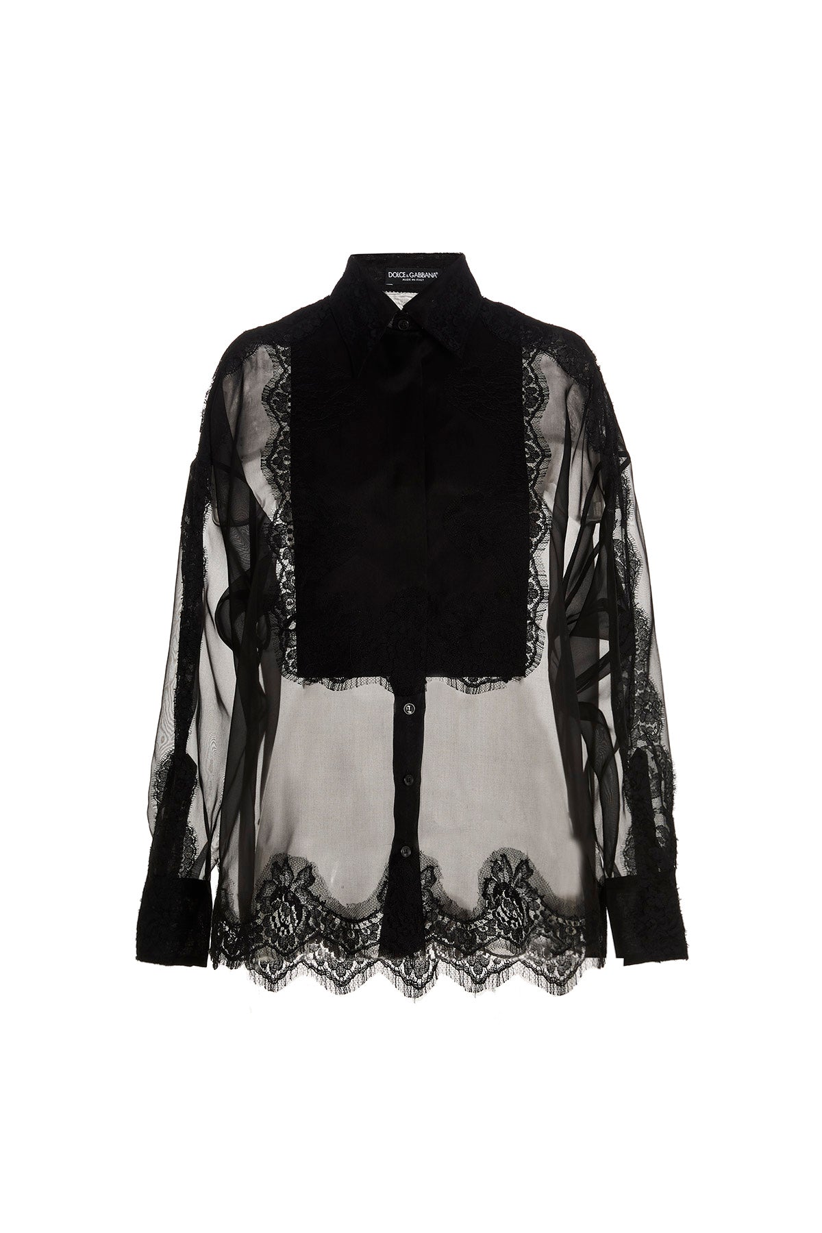 Dolce & Gabbana Black Silk Blouse Dolce & Gabbana