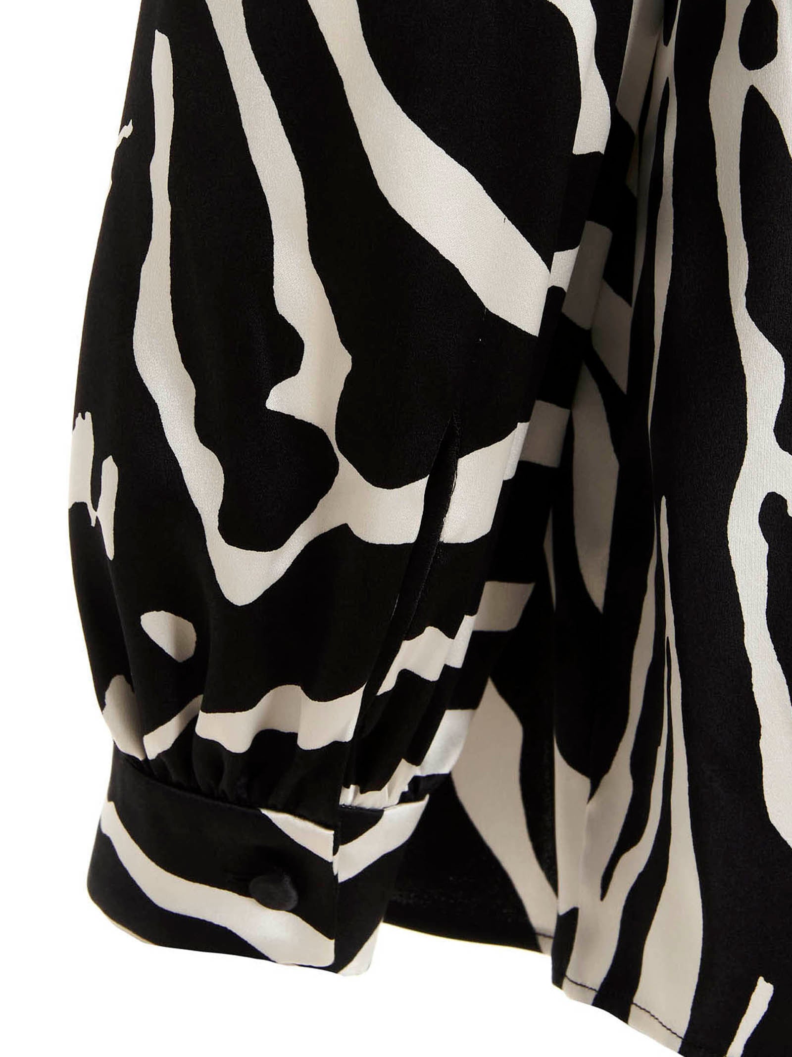 Dolce & Gabbana Bicolor Silk Blouse Dolce & Gabbana