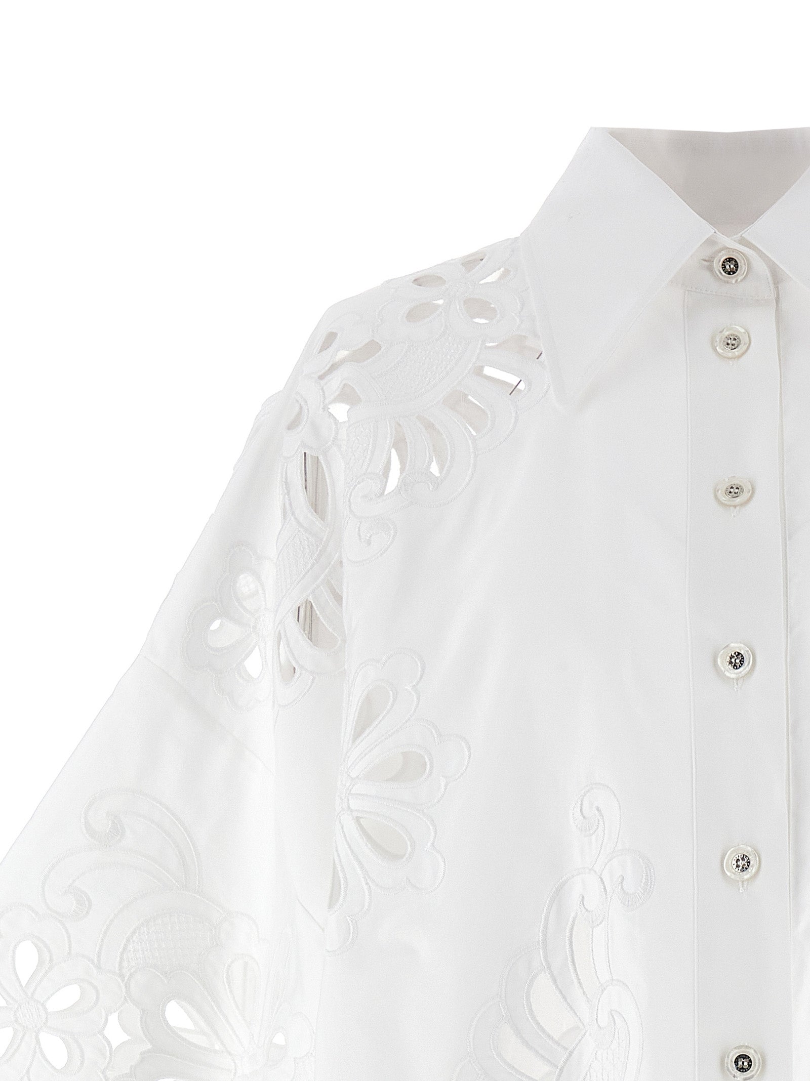 Dolce & Gabbana White Cotton Blouse Dolce & Gabbana