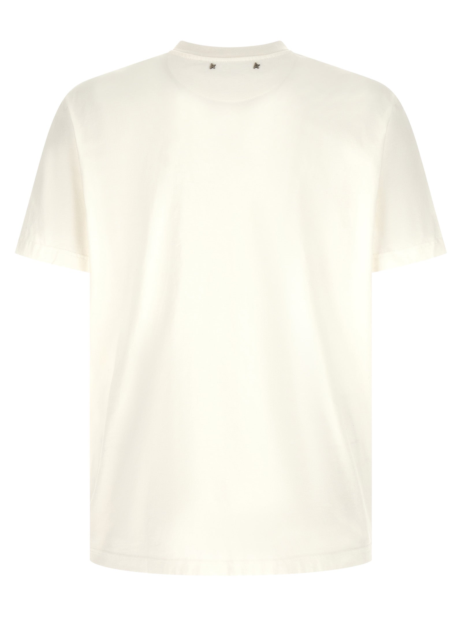 Golden Goose White Cotton T-Shirt Golden Goose
