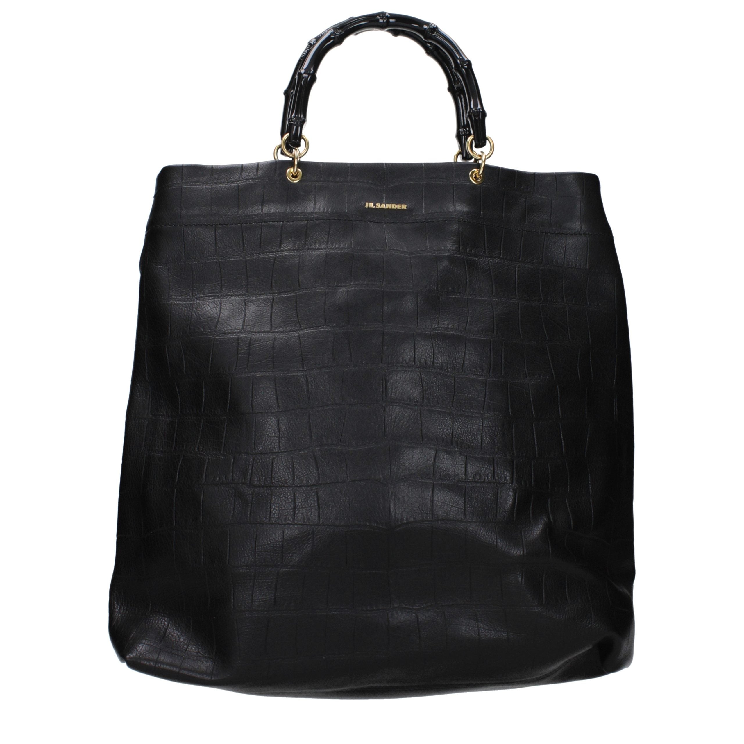 Jil Sander Black Leather Handbag Jil Sander