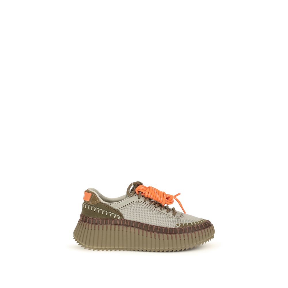 Chloé Bicolor Polyurethane Athletic Sneakers Chloé