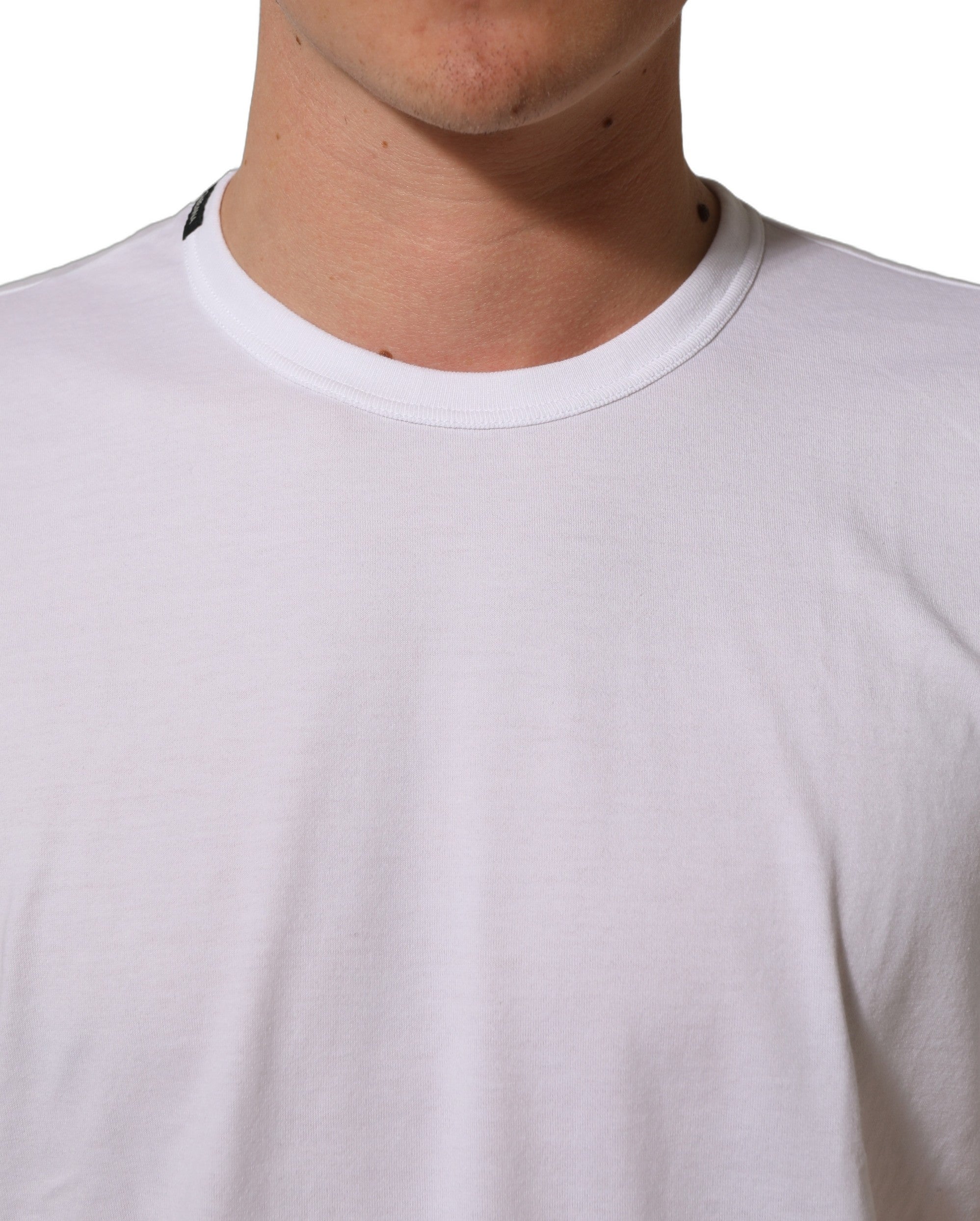 Dolce & Gabbana White Cotton Short Sleeves CrewNeck T-shirt Dolce & Gabbana