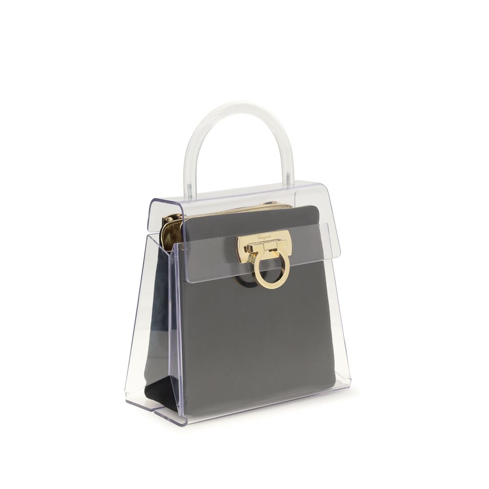 Ferragamo Black Pvc Handbag Ferragamo