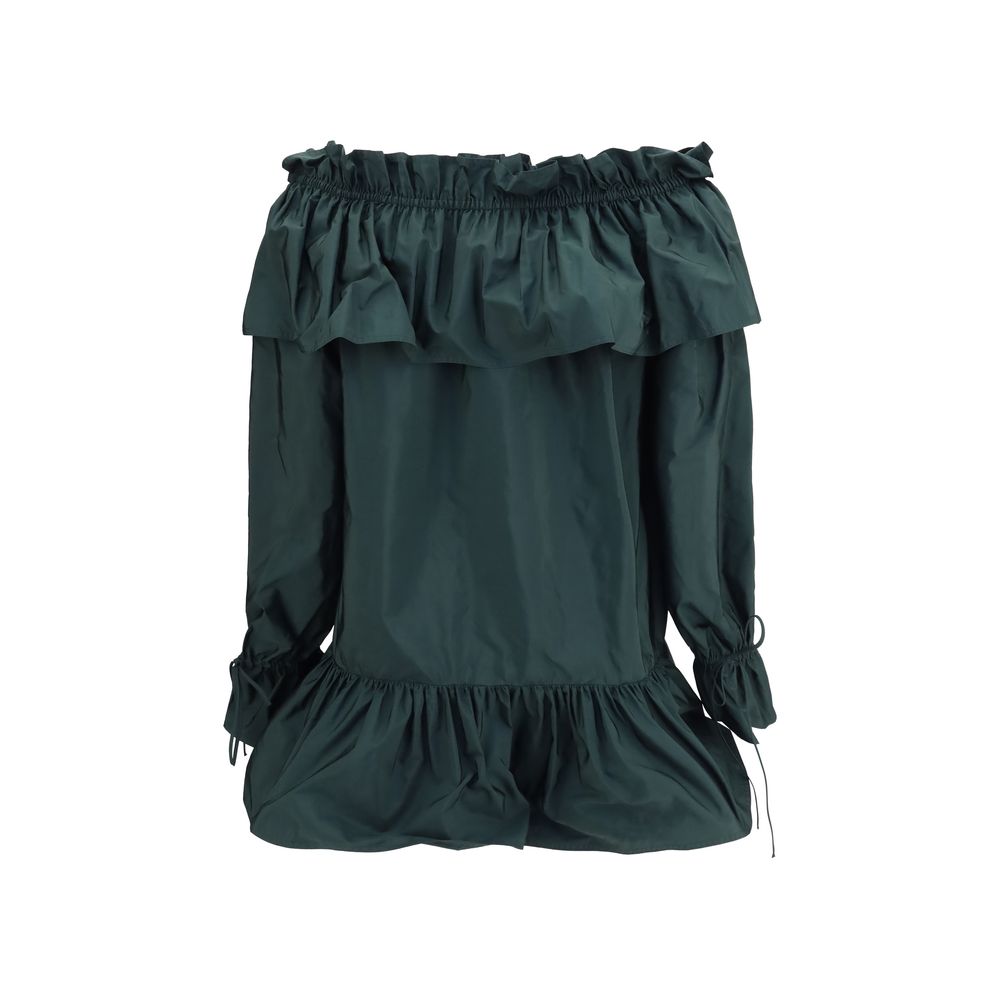 Saint Laurent Bicolor Polyamide Casual Dress Saint Laurent