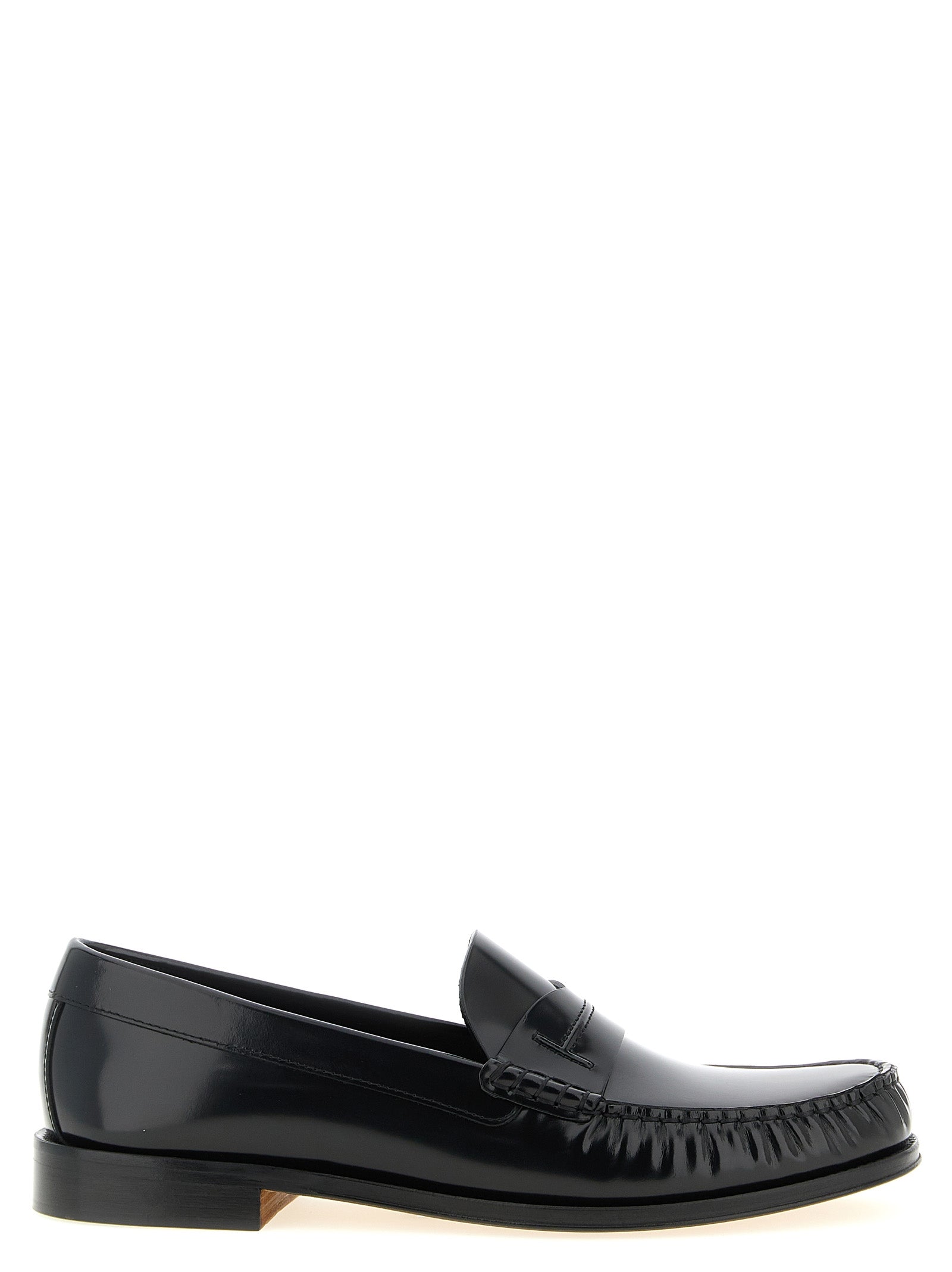 Tom Ford Black Calfskin Slip-On Loafers Tom Ford