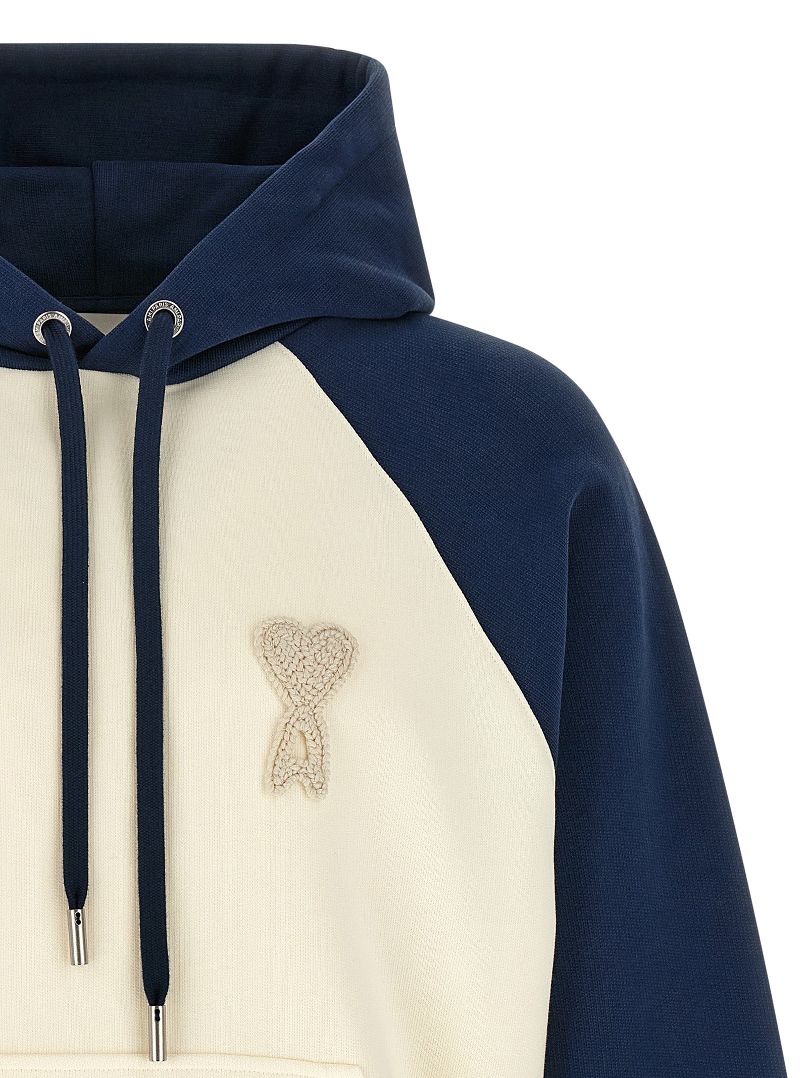 Ami Paris Blue Cotton Sweatshirt Ami Paris