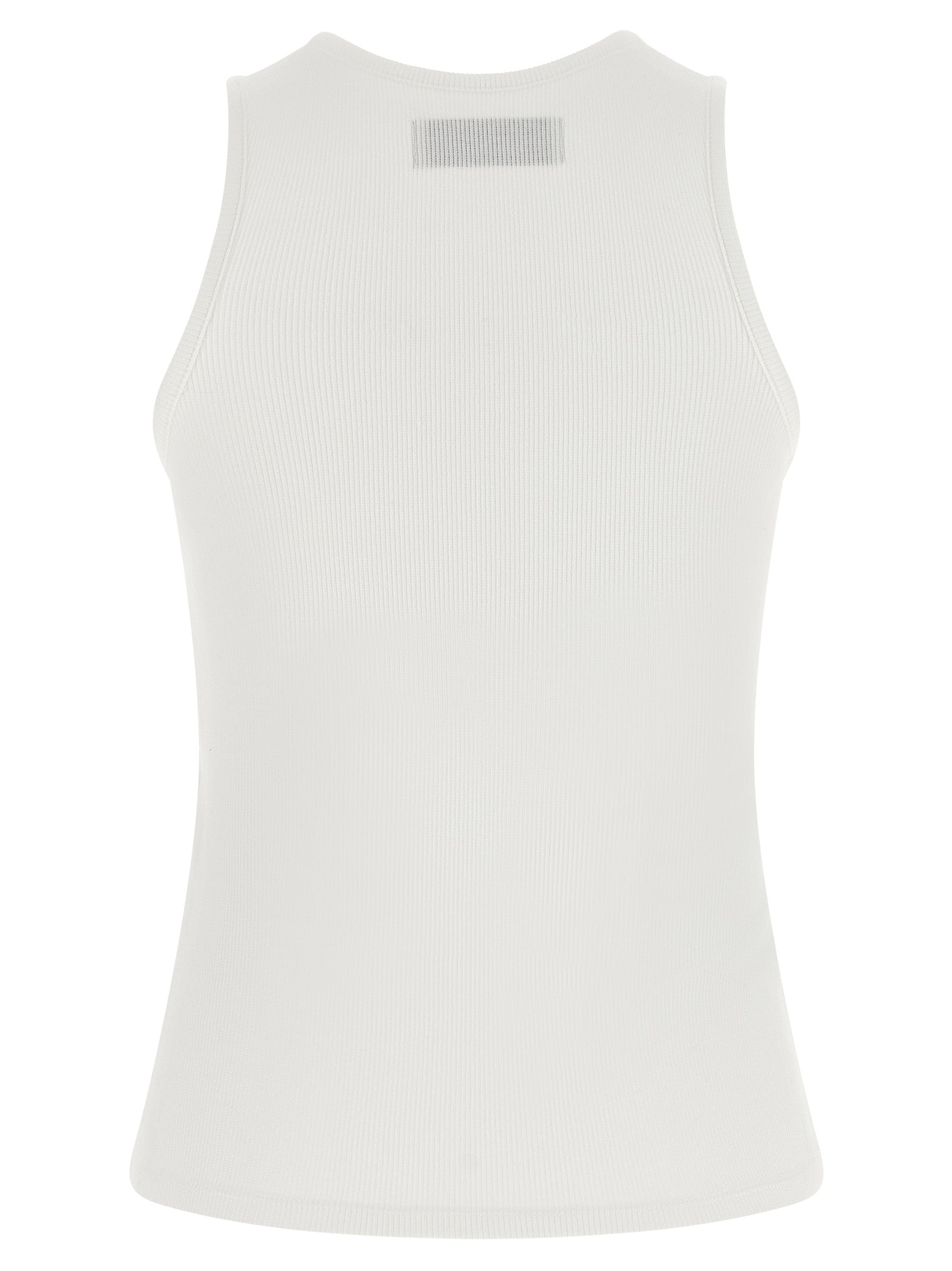 Vivienne Westwood White Cotton Sleeveles T-Shirt Vivienne Westwood