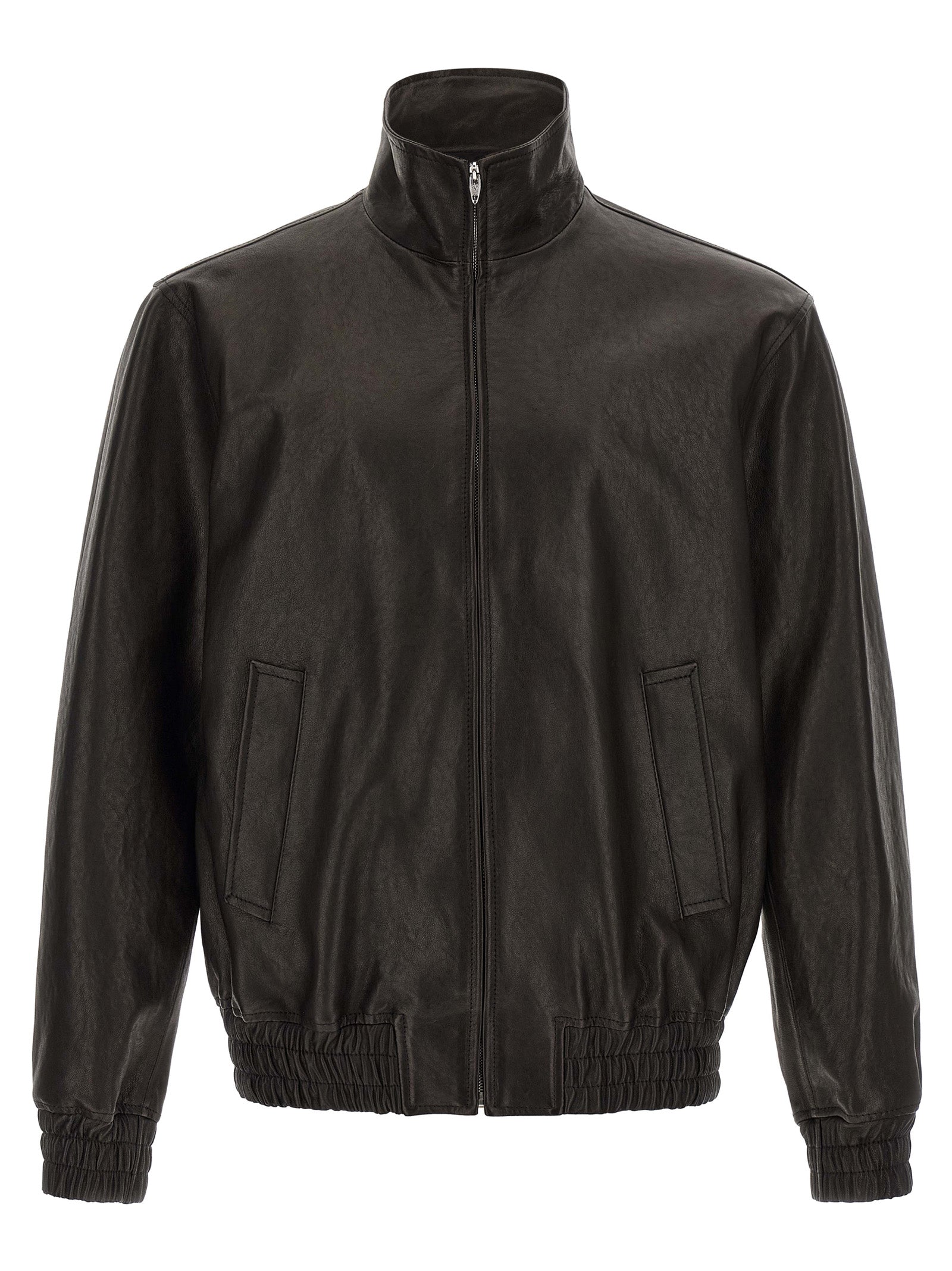 Valentino Garavani Black Calfskin Leather Jacket Valentino Garavani