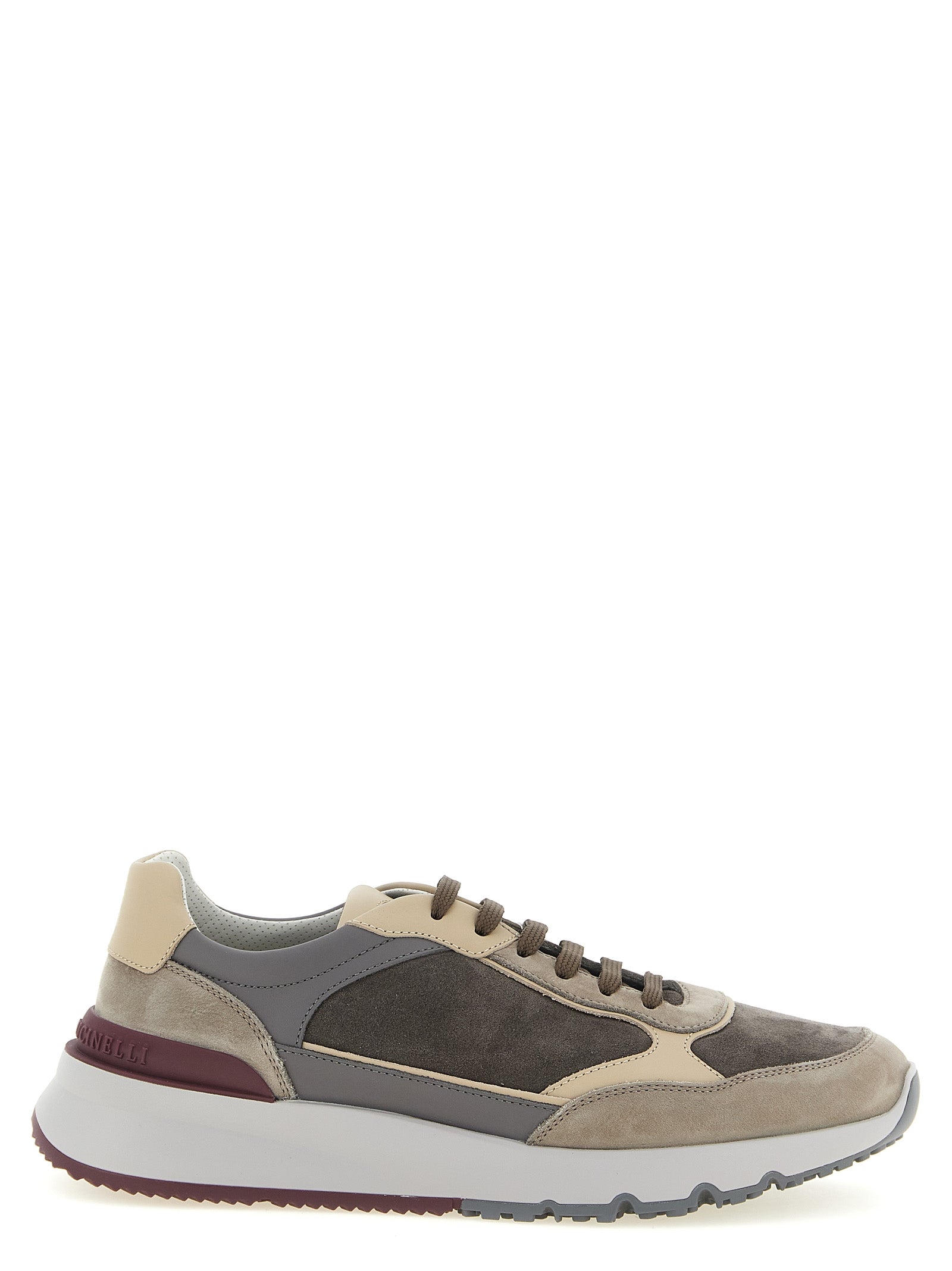 Brunello Cucinelli Multicolor Calfskin Athletic Sneakers Brunello Cucinelli
