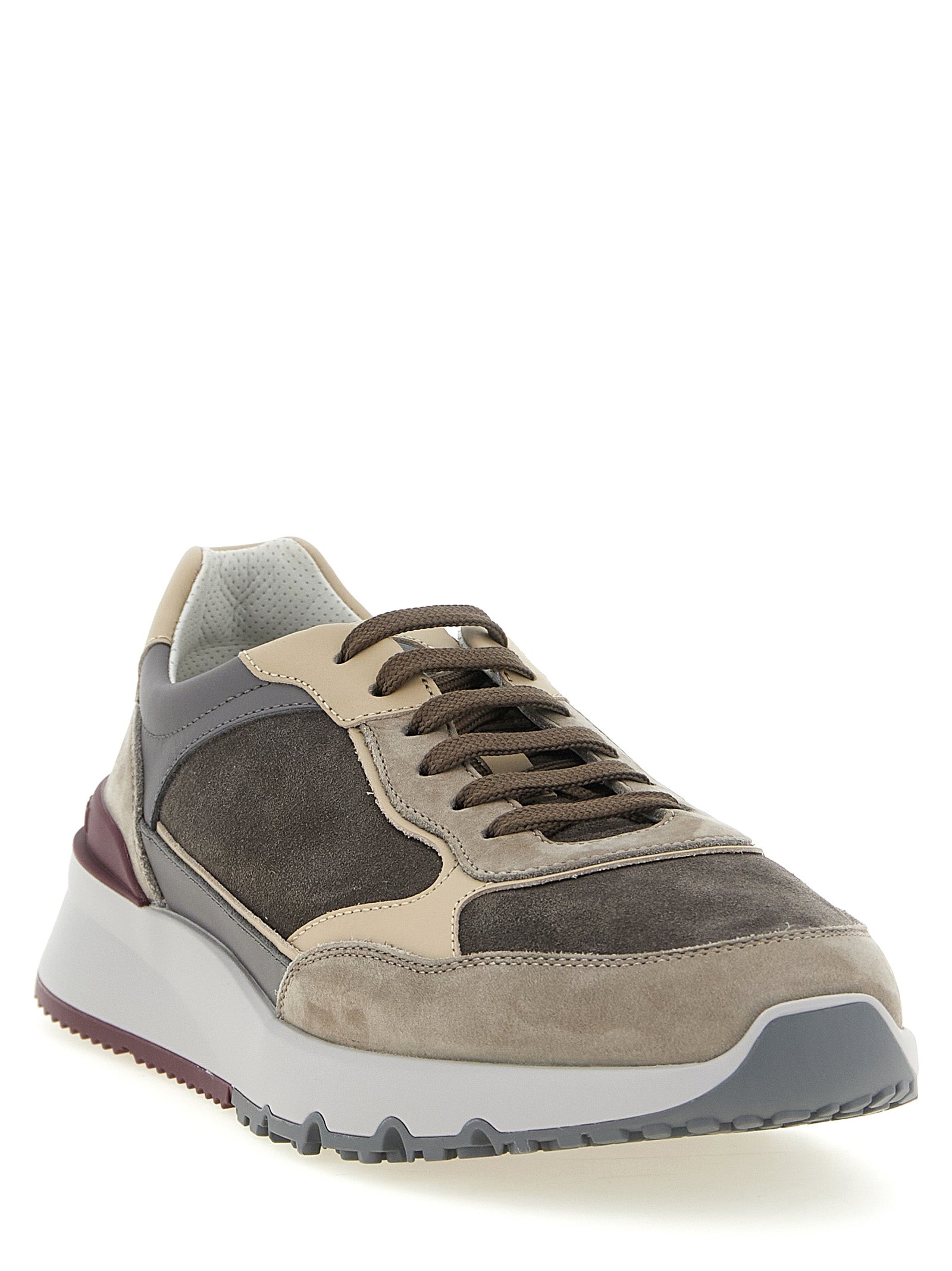 Brunello Cucinelli Multicolor Calfskin Athletic Sneakers Brunello Cucinelli